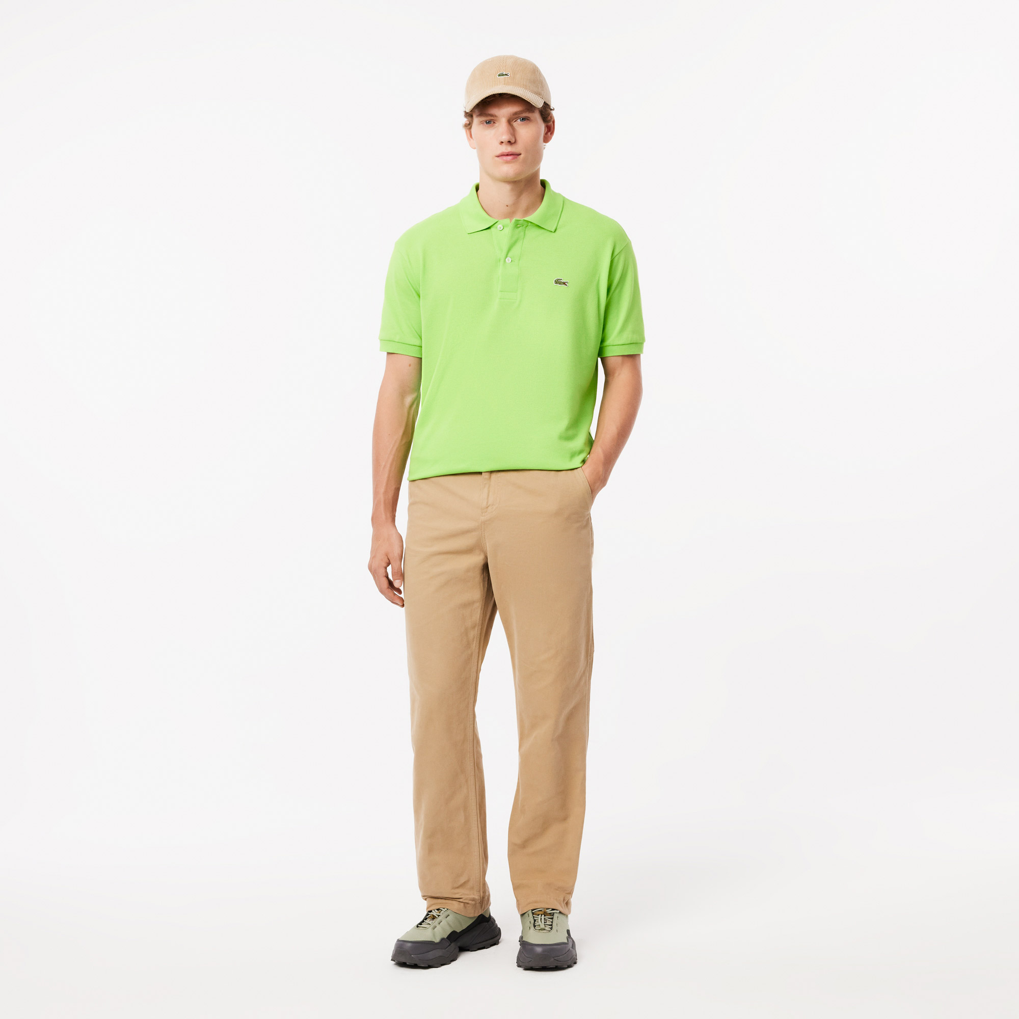 Lacoste Erkek Relaxed Fit Chino Bej Pantolon HH3903-02S | Lacoste