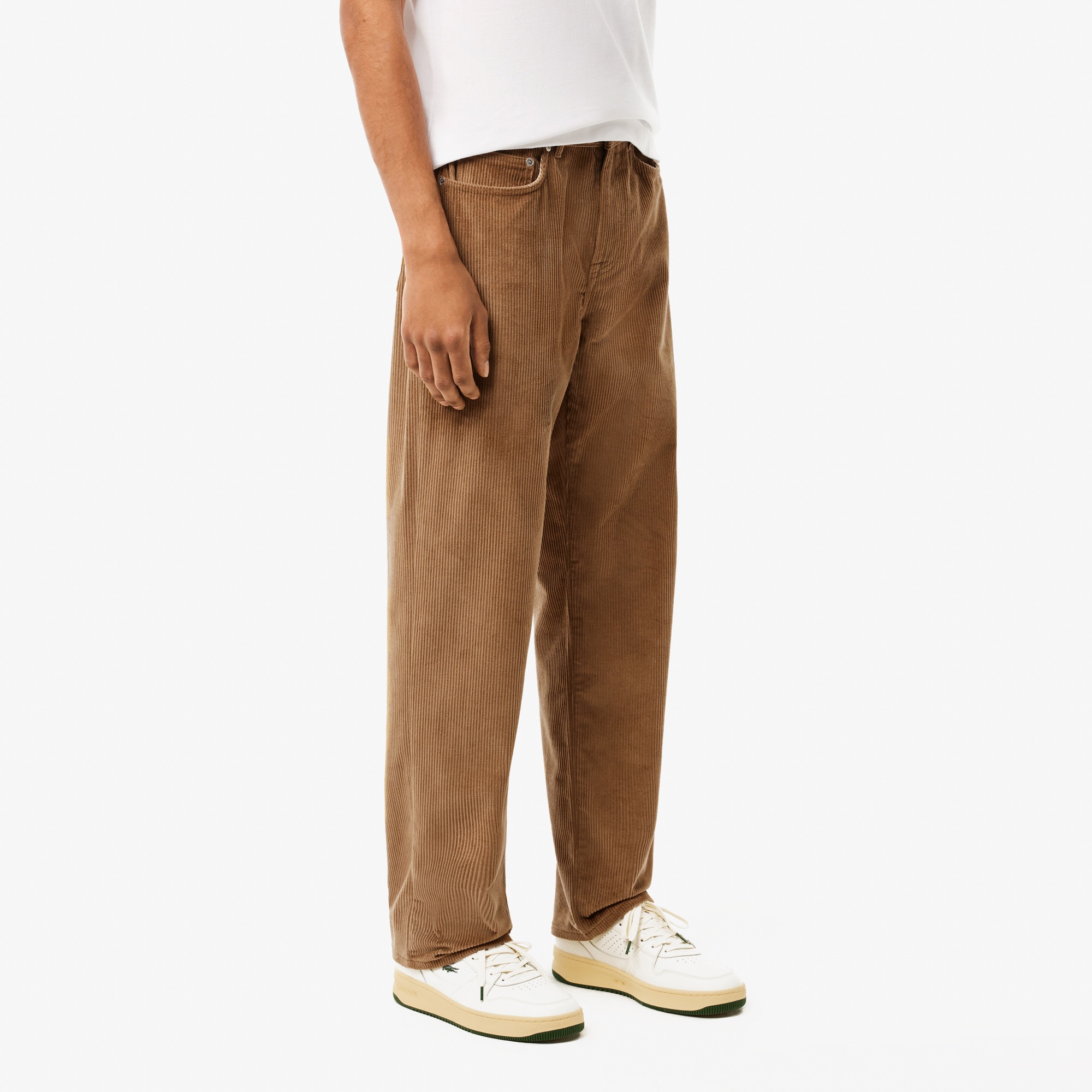 Lacoste Erkek Straight Fit Casual Kahverengi Pantolon