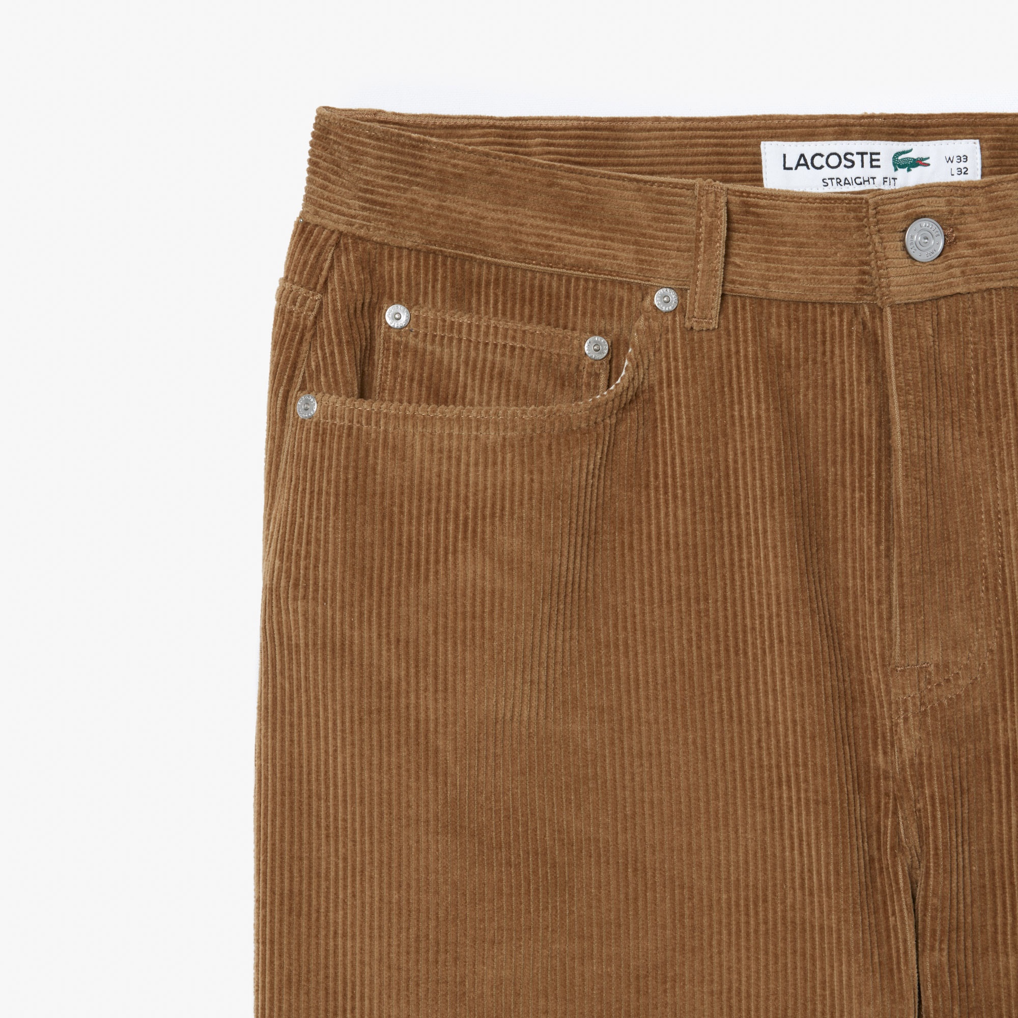 Lacoste Erkek Straight Fit Casual Kahverengi Pantolon