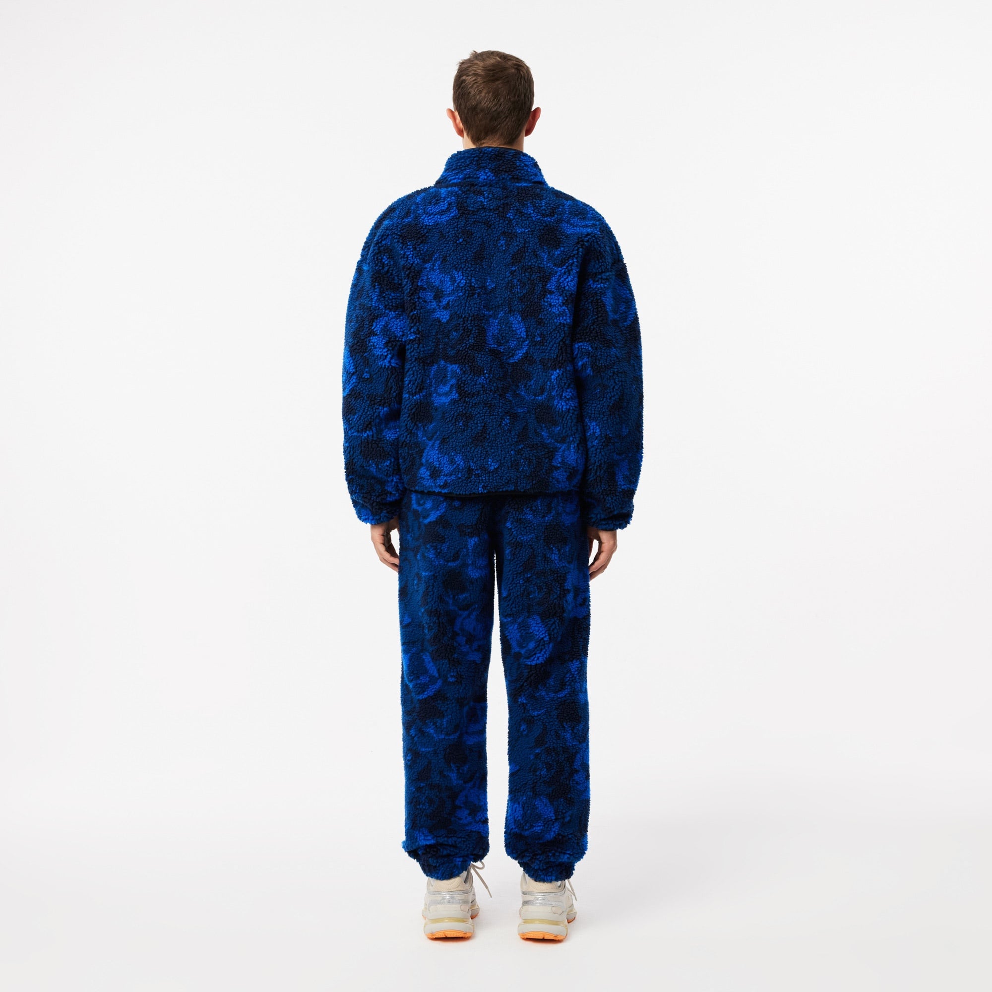 Lacoste Erkek Tapered Fit Desenli Lacivert Eşofman Altı