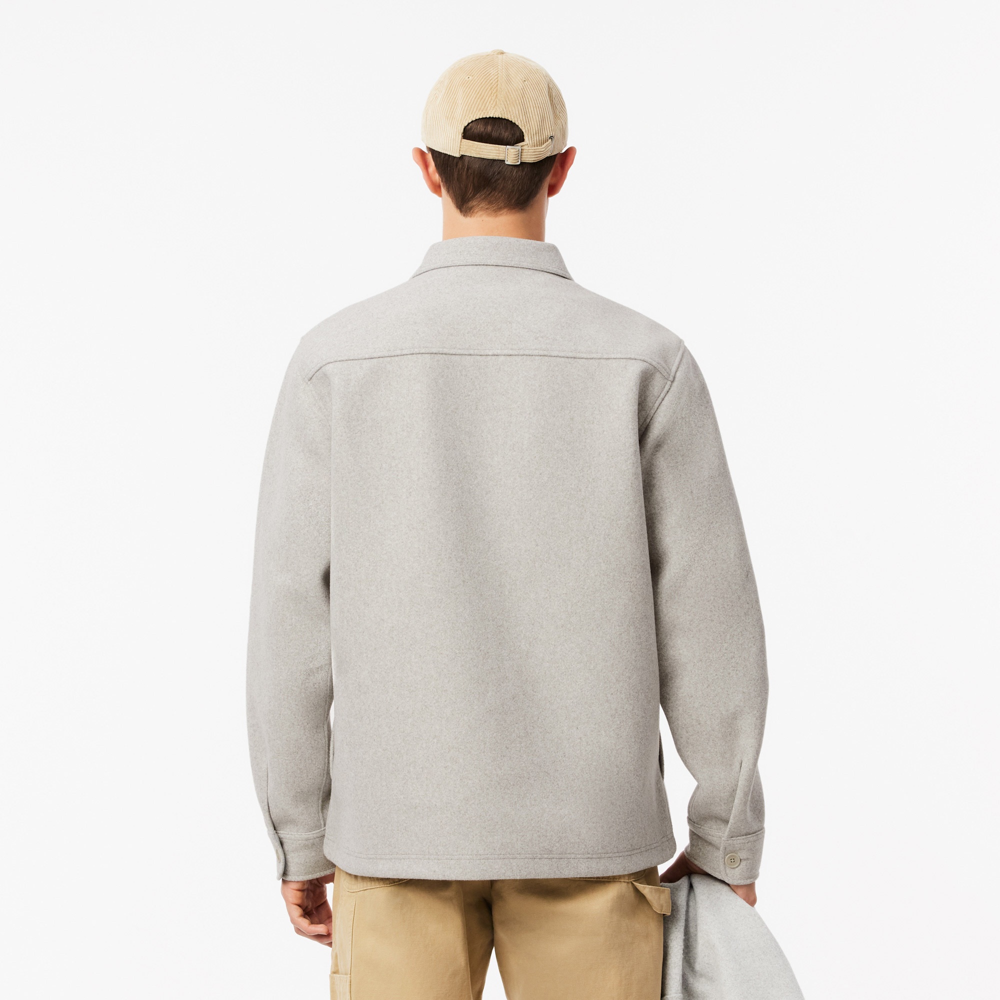 Lacoste Erkek Oversize Fit Gri Gömlek