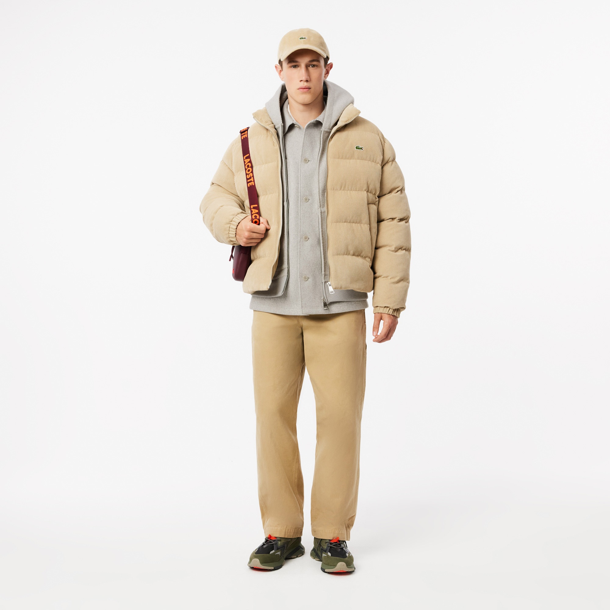 Lacoste Erkek Oversize Fit Gri Gömlek