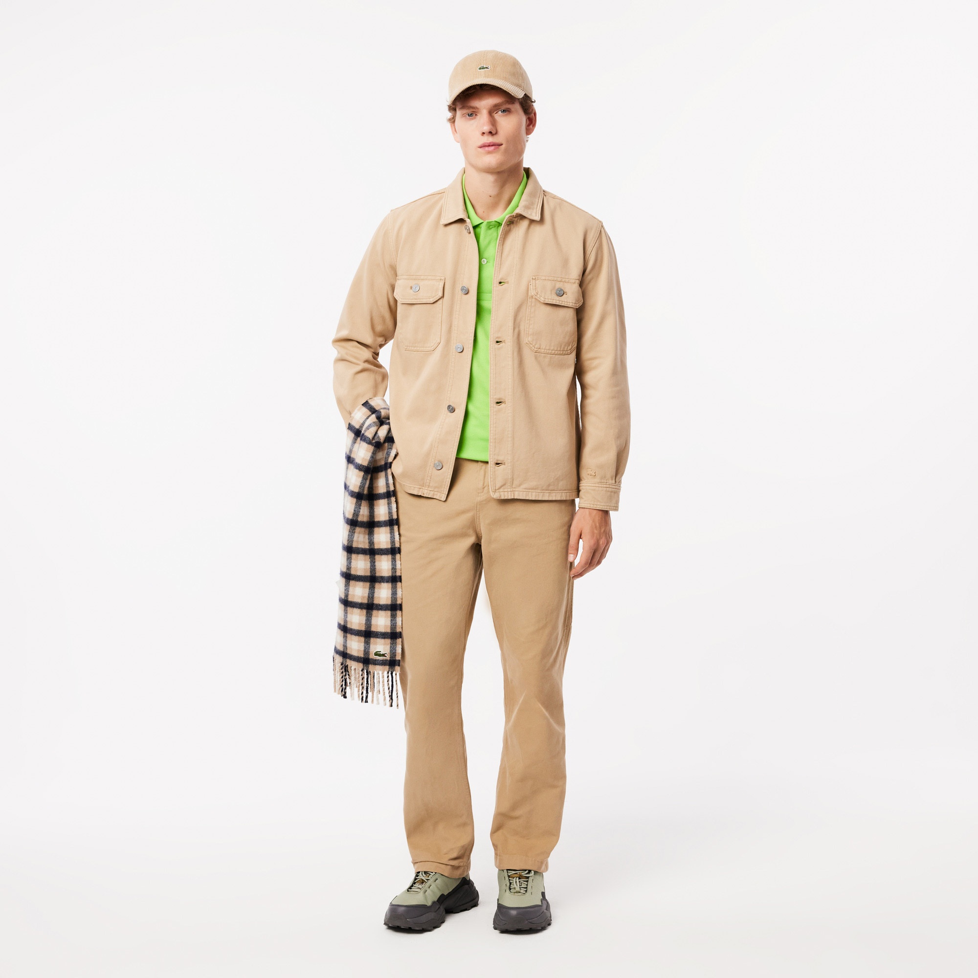 Lacoste Erkek Relaxed Fit Chino Bej Pantolon