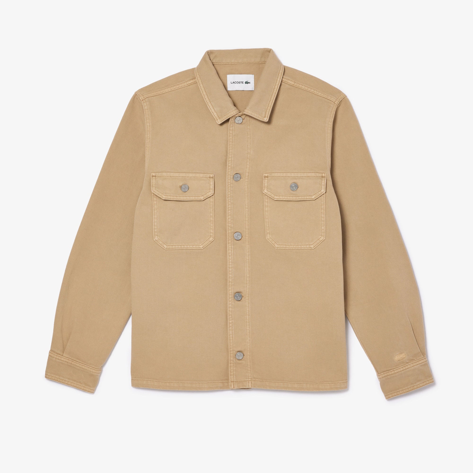 Erkek Oversized Fit Denim Kahverengi Dış Gömlek