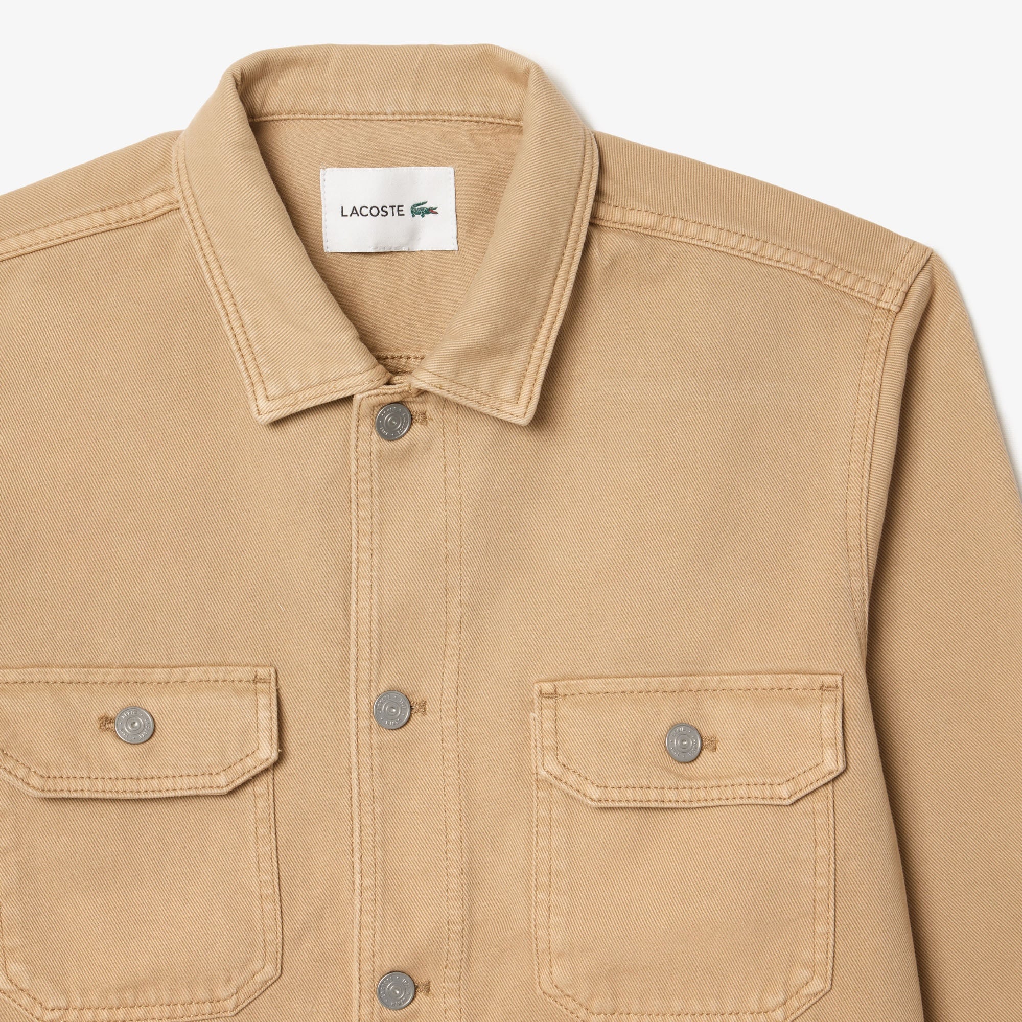 Erkek Oversized Fit Denim Kahverengi Dış Gömlek