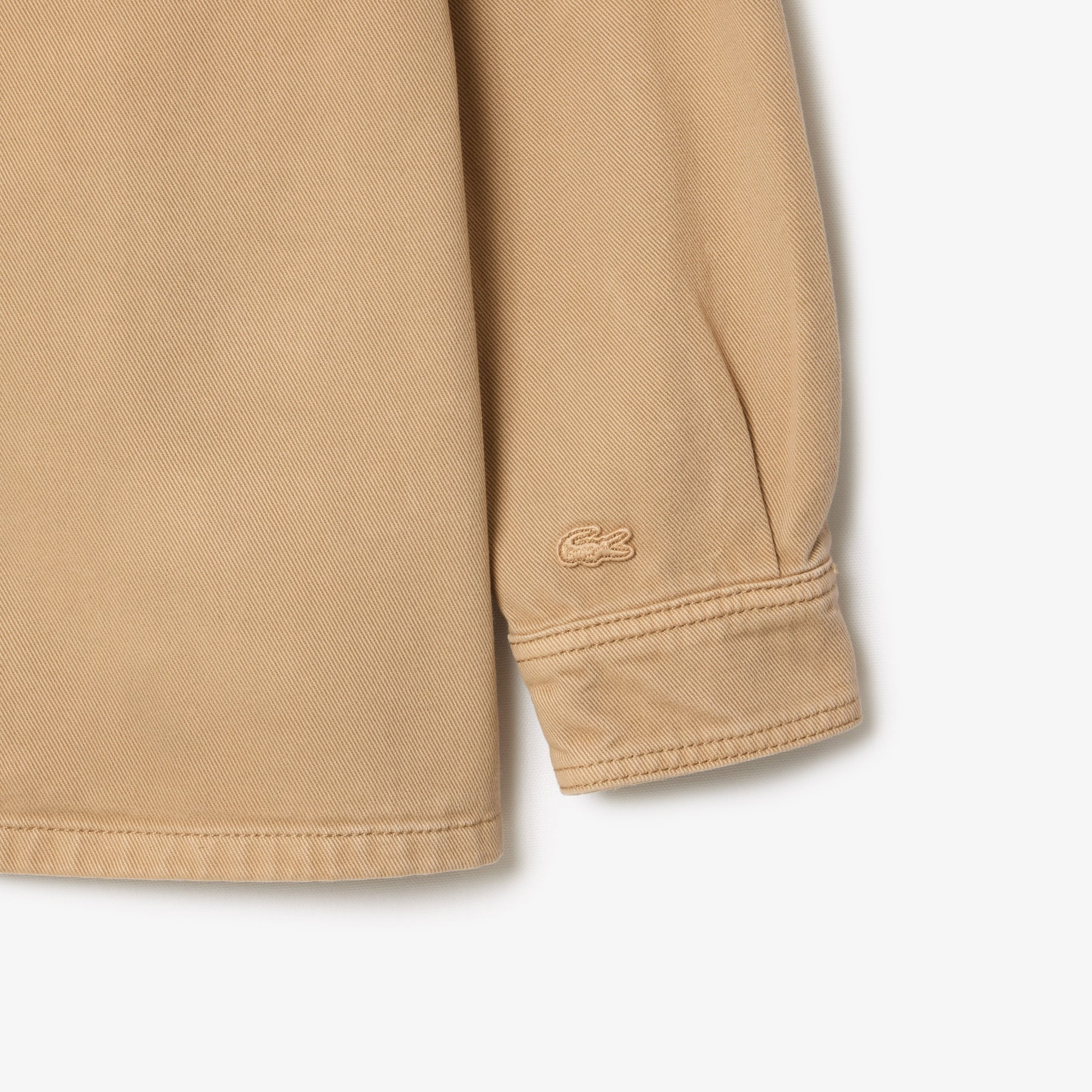 Erkek Oversized Fit Denim Kahverengi Dış Gömlek