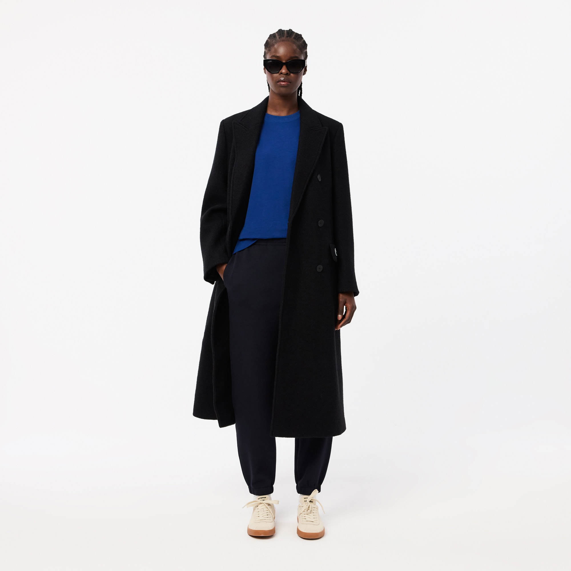 Lacoste Unisex Loose Fit Bisiklet Yaka Organik Pamuk Koyu Mavi T-Shirt