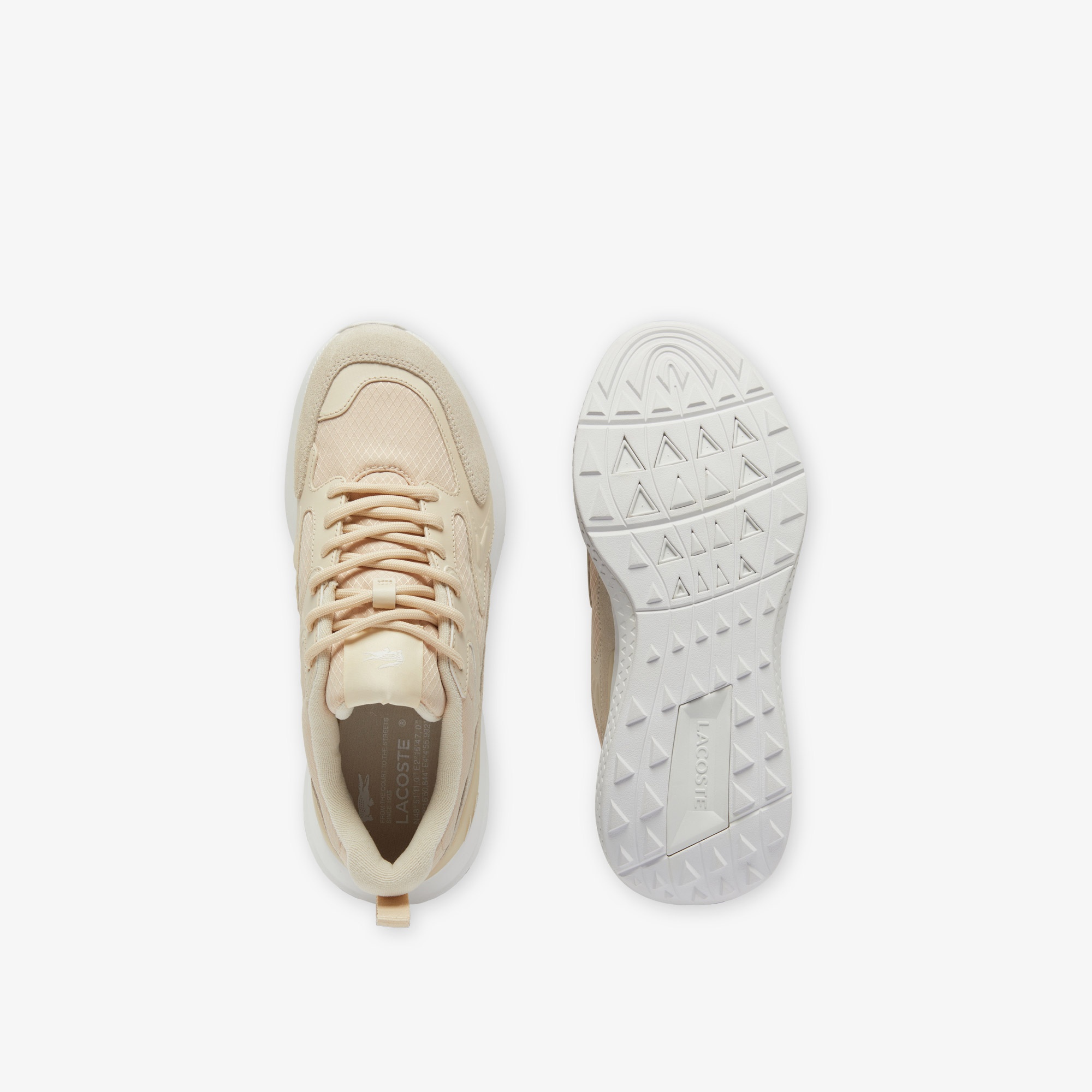 Lacoste L003 Evo Erkek Bej Sneaker