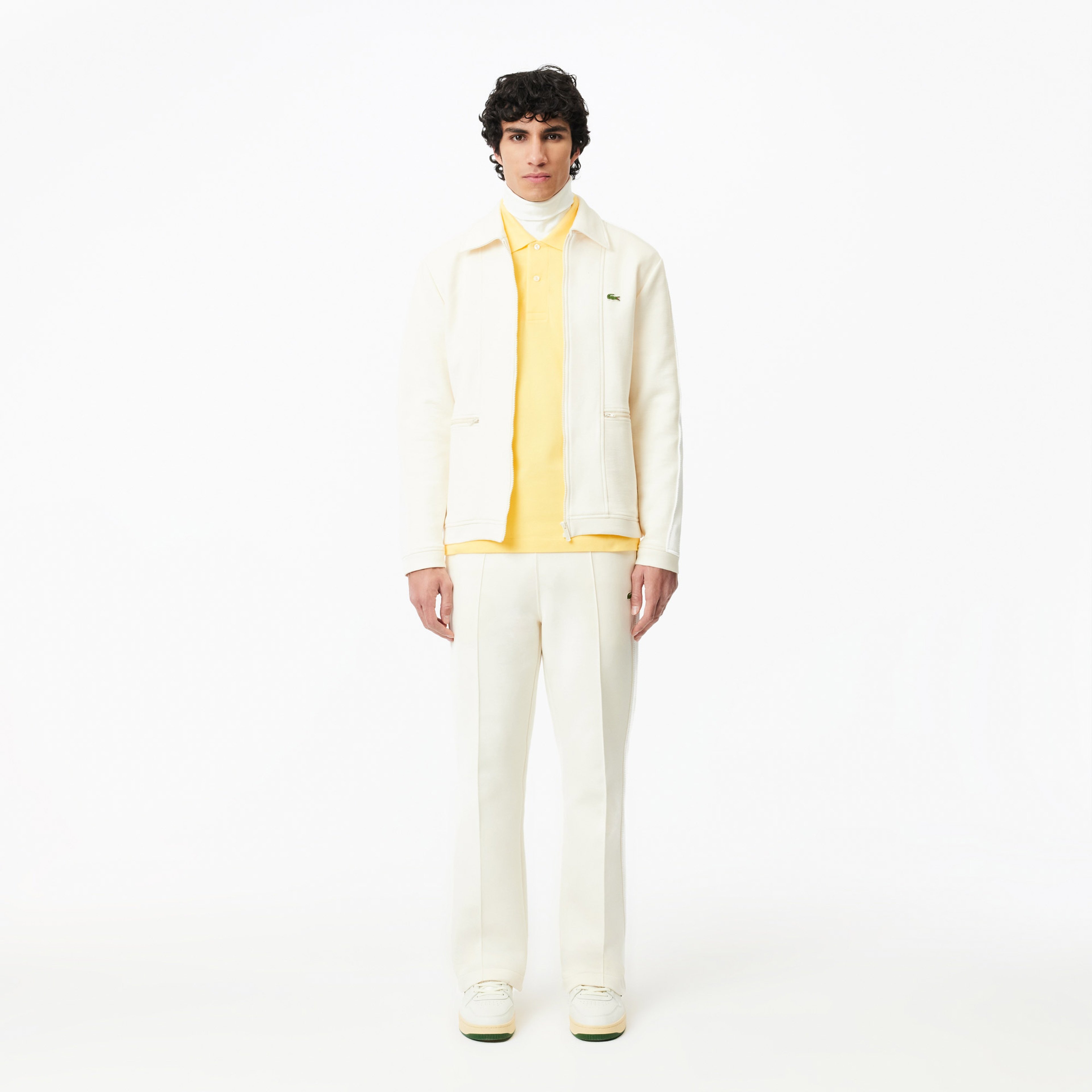 L.12.12 Erkek Classic Fit Sarı Polo