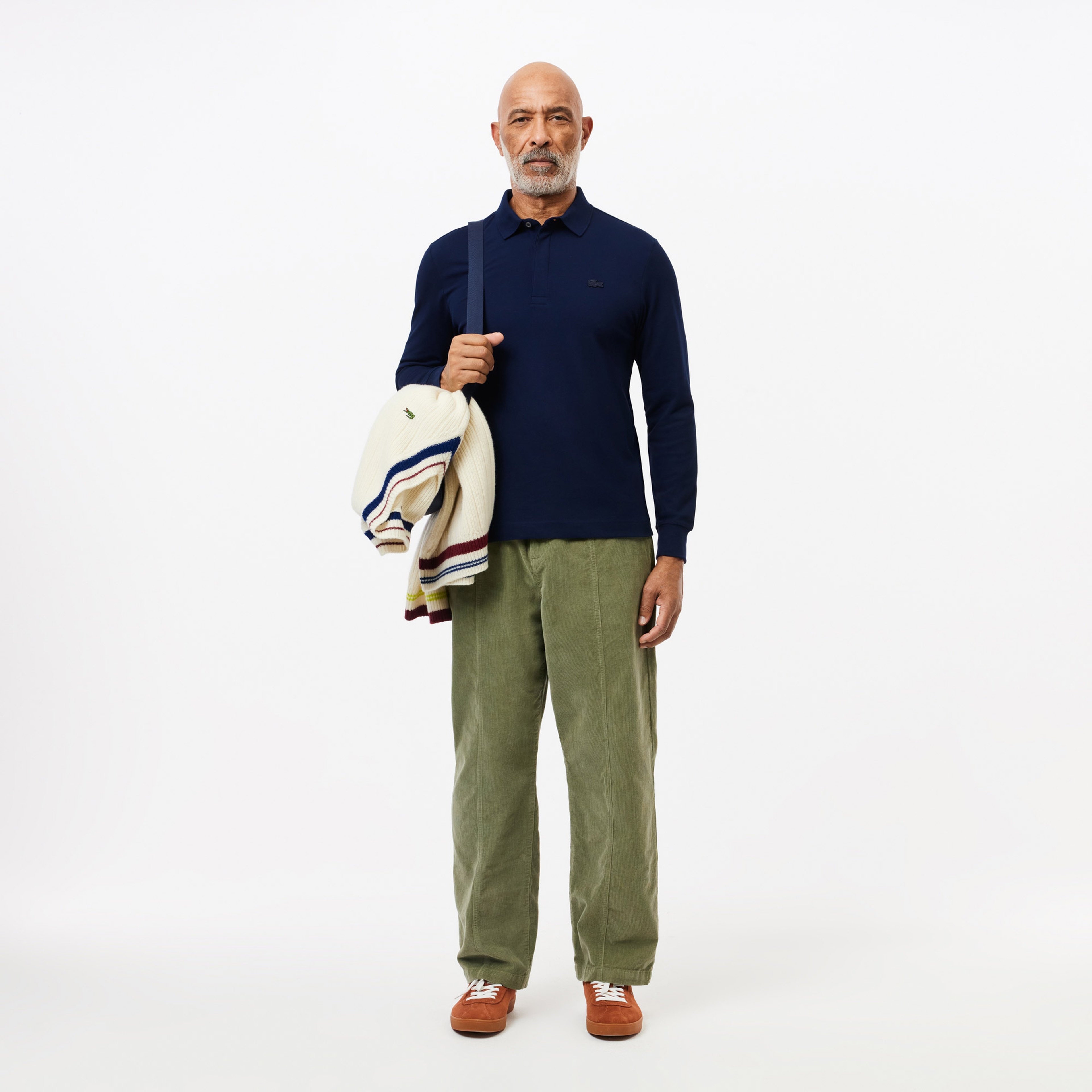 Erkek Regular Fit Uzun Kollu Lacivert Paris Polo