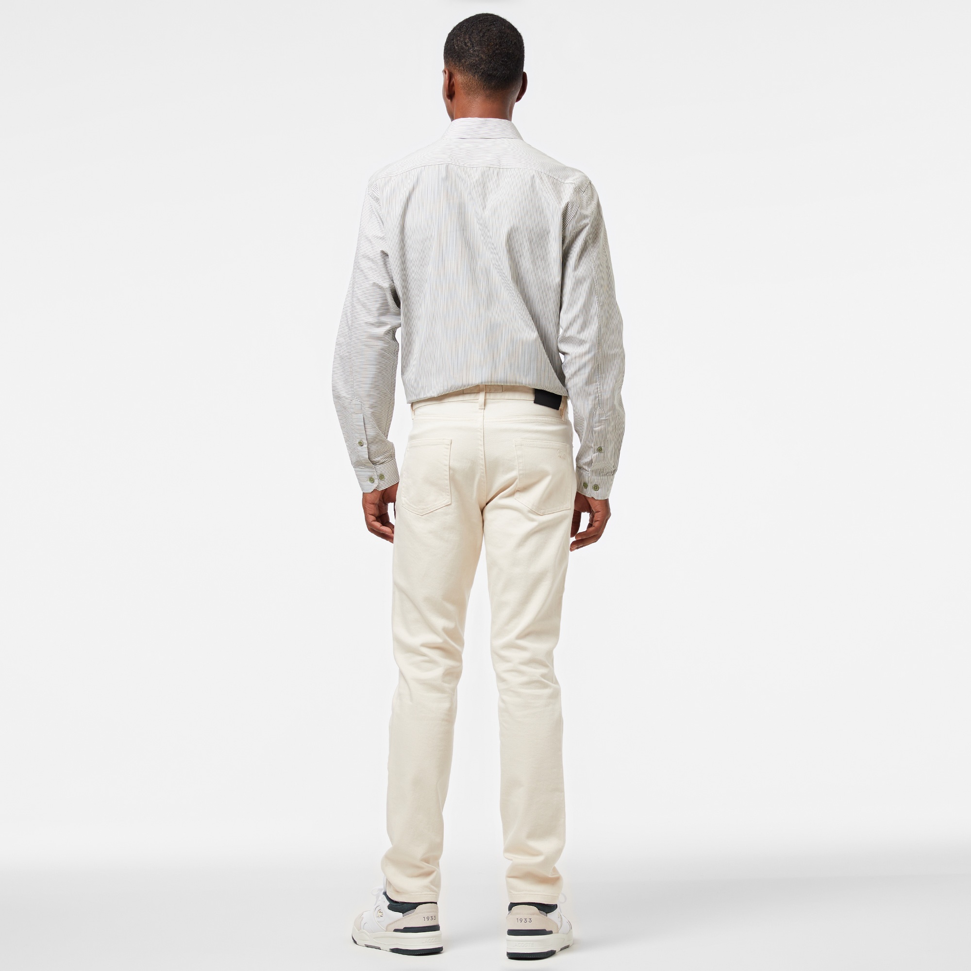 Lacoste Erkek Slim Fit Chino Beyaz Pantolon