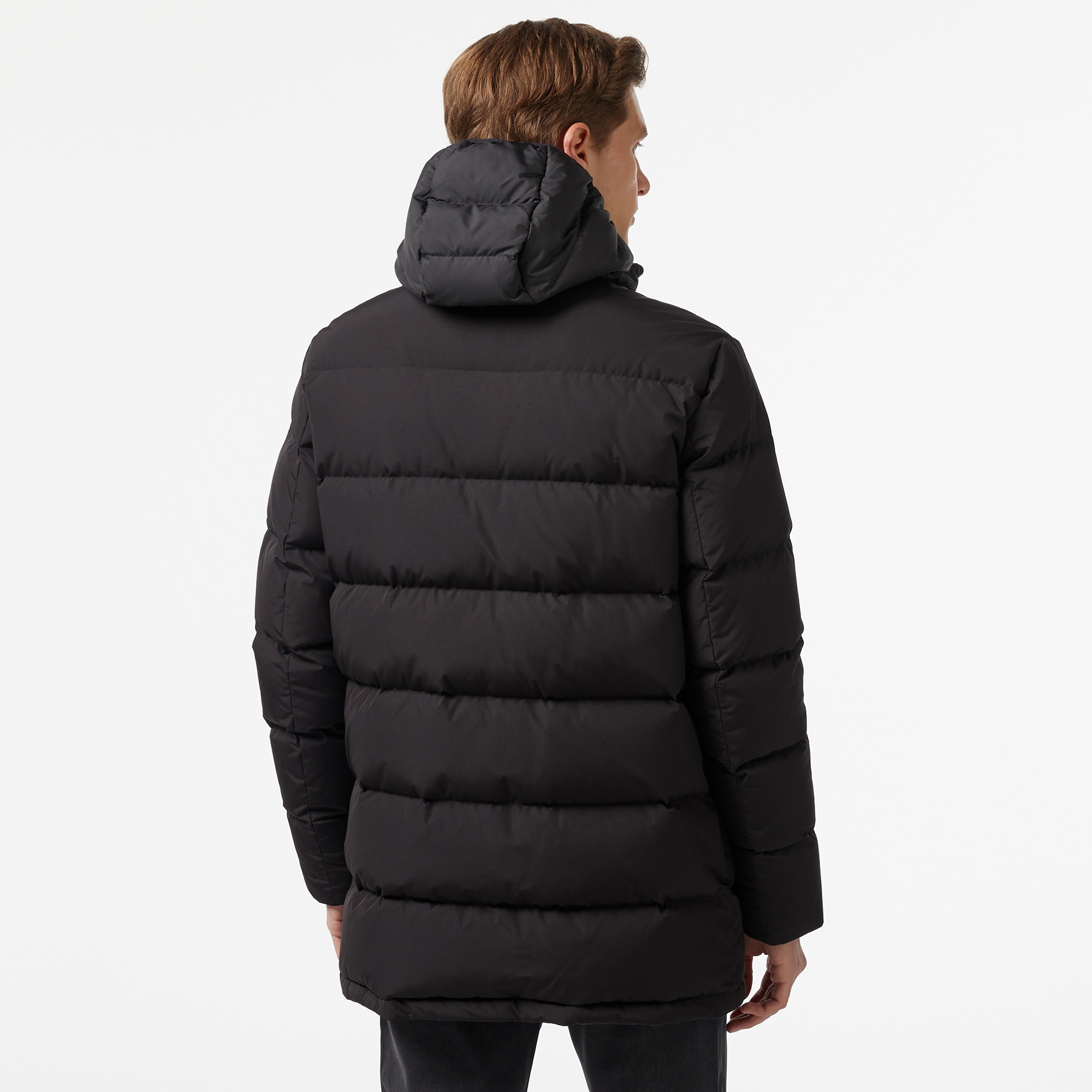 Lacoste Erkek Kapüşonlu Siyah Şişme Mont