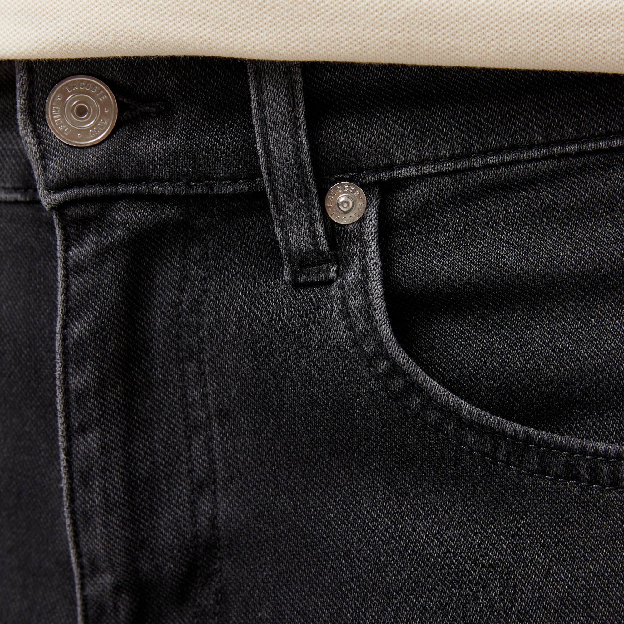 Erkek Slim Fit Gri Jean Pantolon