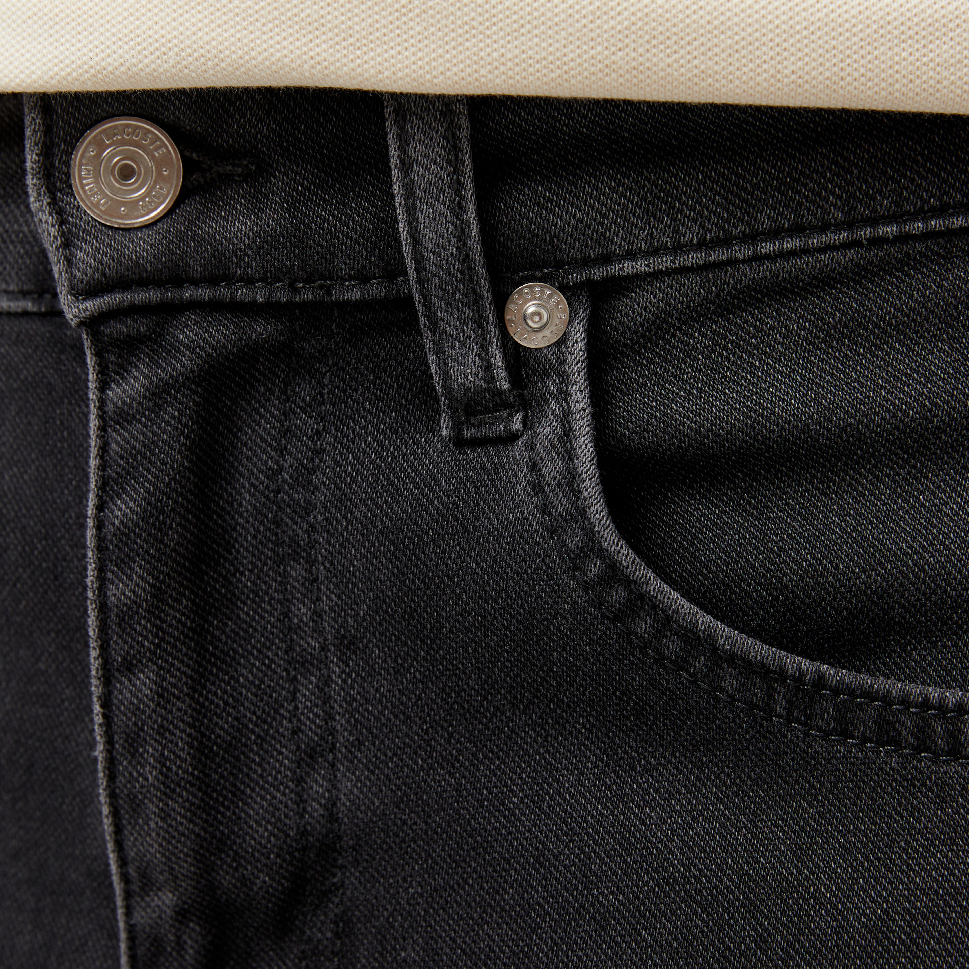 Erkek Slim Fit Gri Jean Pantolon