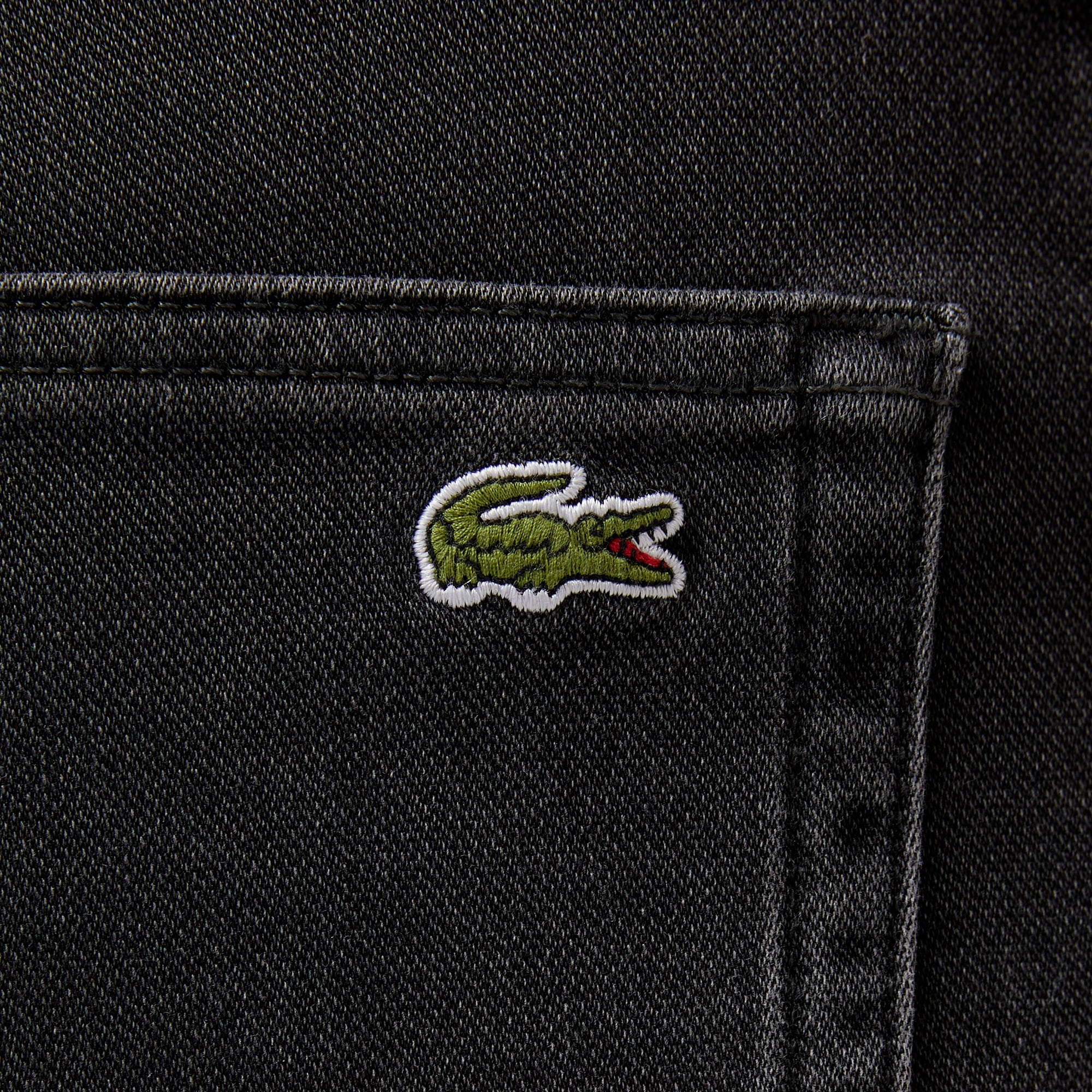 Erkek Slim Fit Gri Jean Pantolon