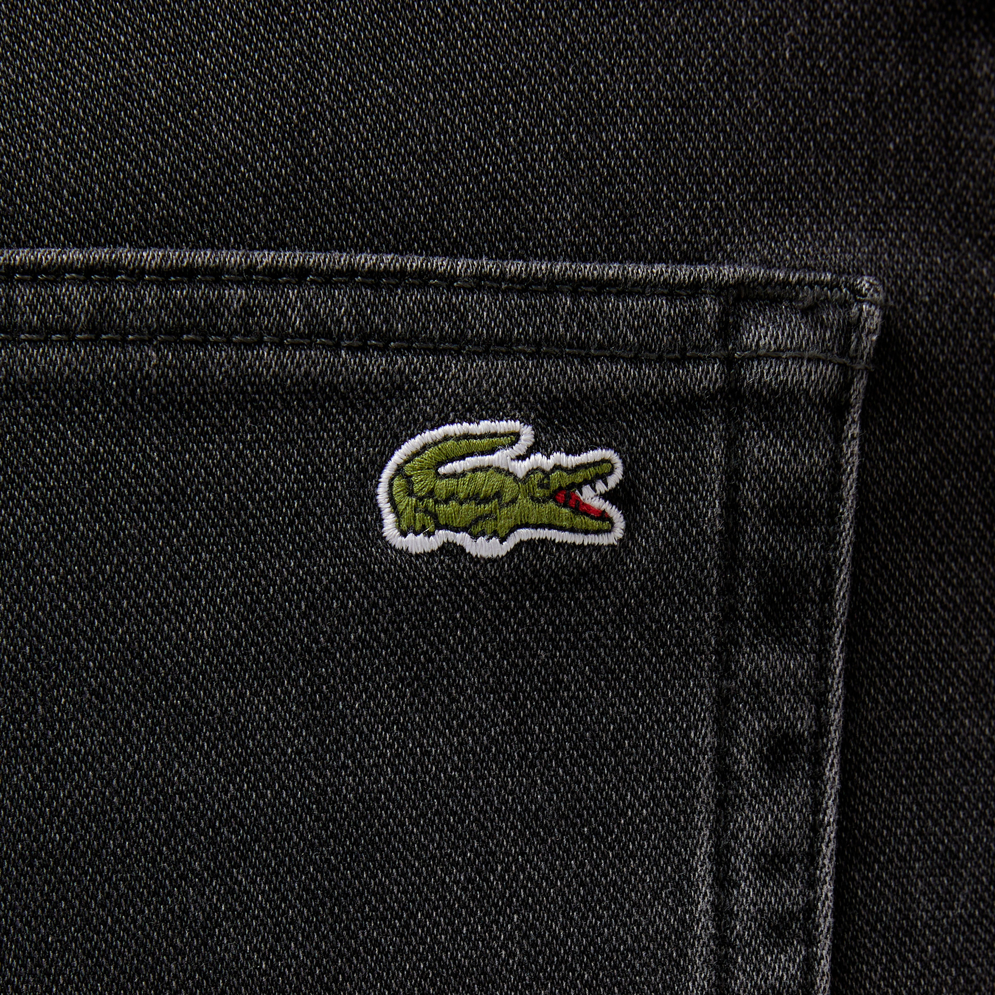 Erkek Slim Fit Gri Jean Pantolon