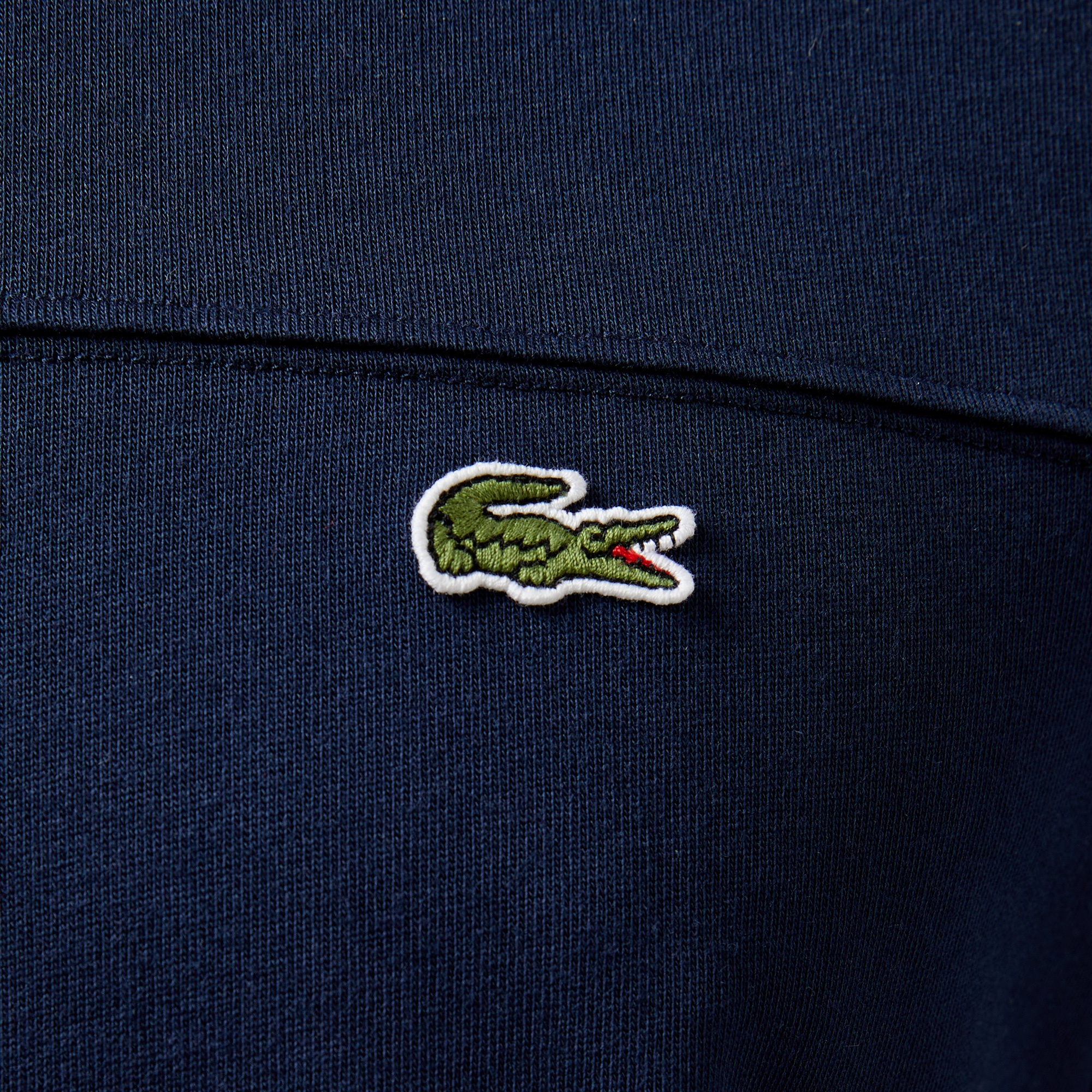 Lacoste Erkek Regular Fit Bisiklet Yaka Çizgili Lacivert T-Shirt