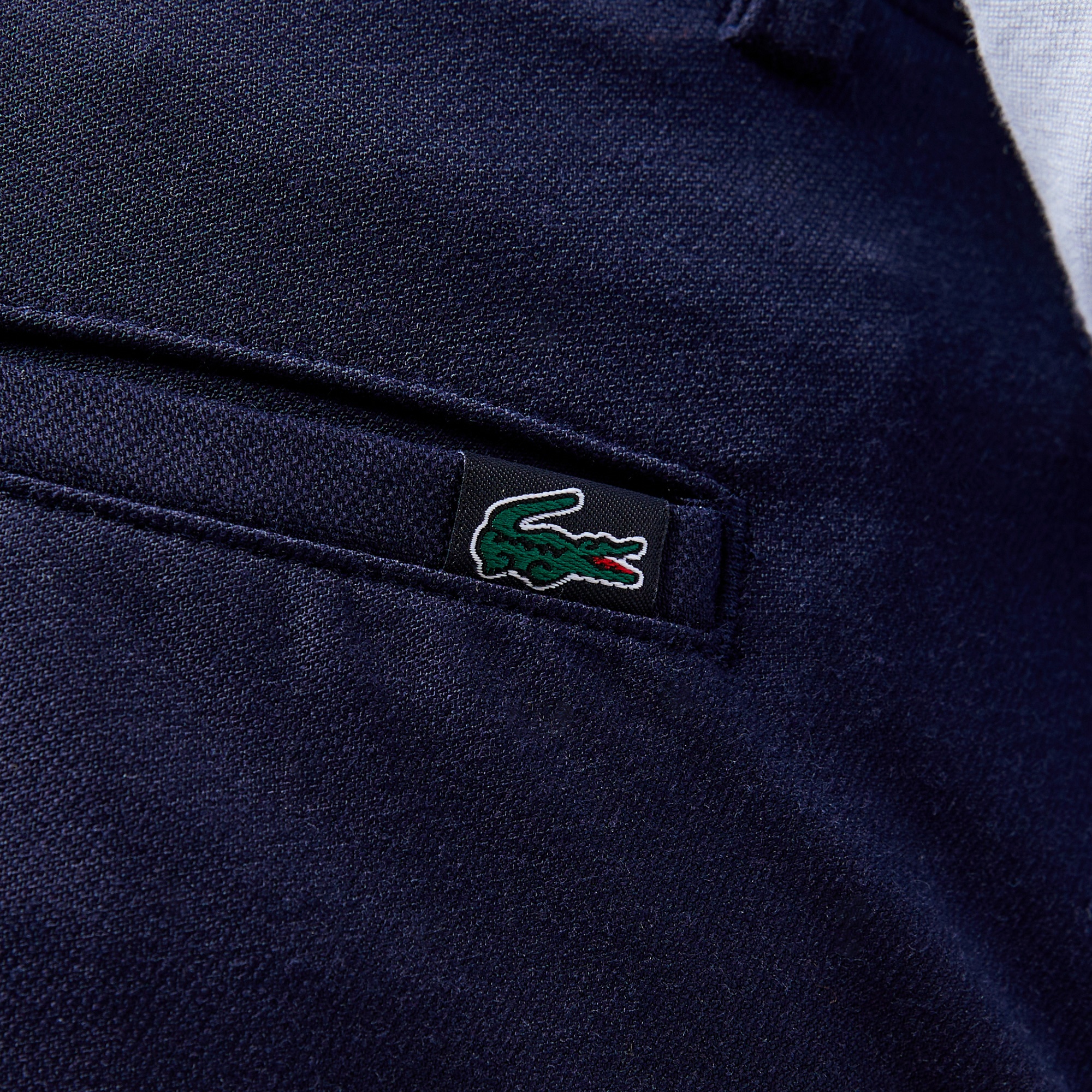 Lacoste Erkek Slim Fit Chino Lacivert Pantolon