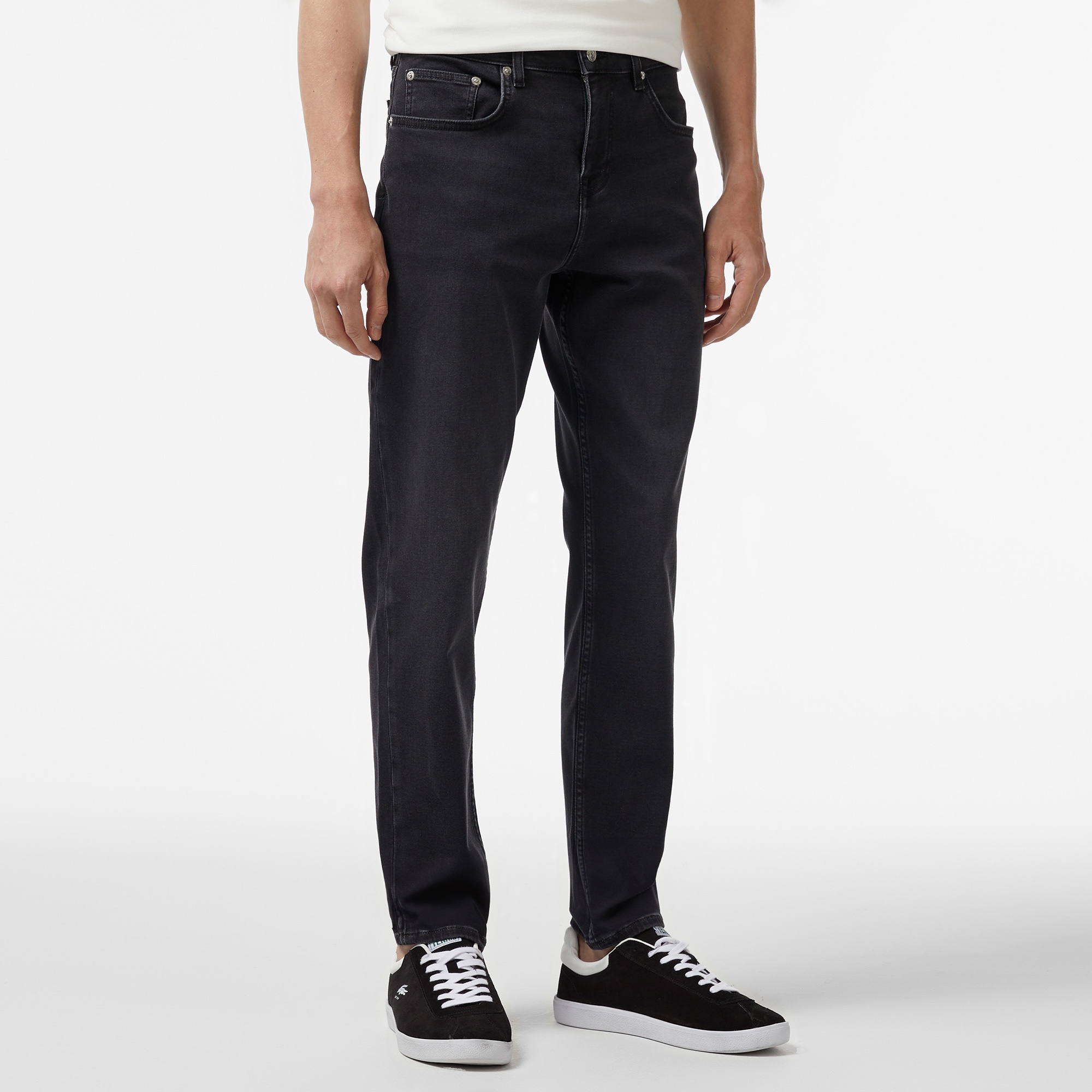 Lacoste Erkek Regular Fit Denim Siyah Pantolon