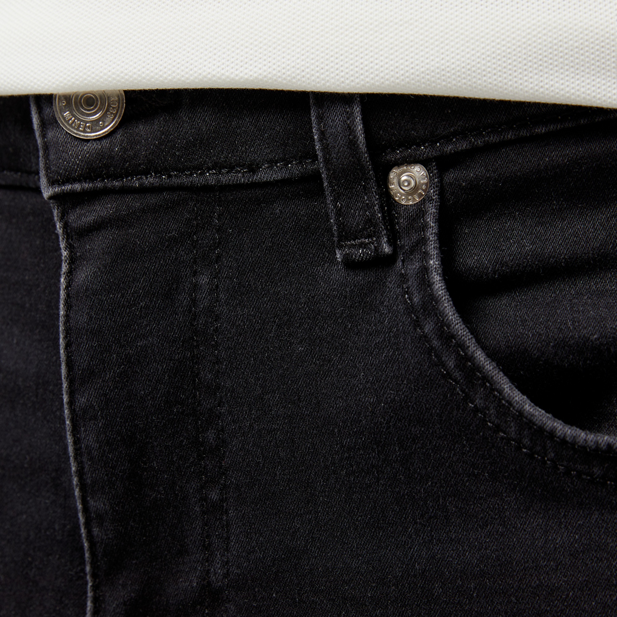 Lacoste Erkek Regular Fit Denim Siyah Pantolon