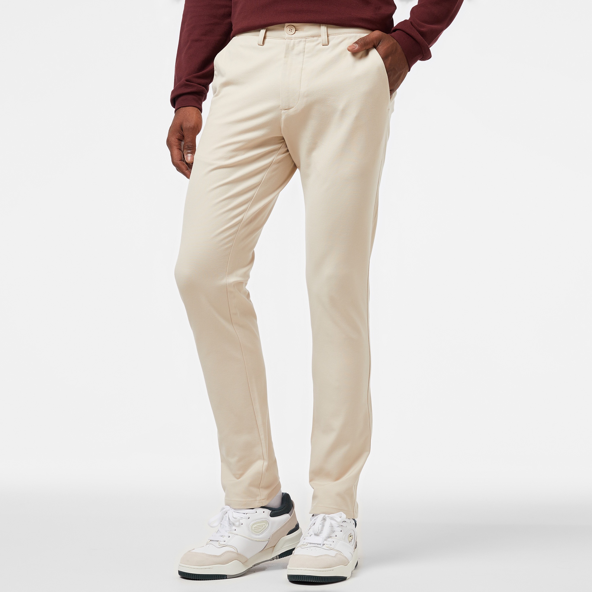 Lacoste Erkek Slim Fit Chino Krem Pantolon