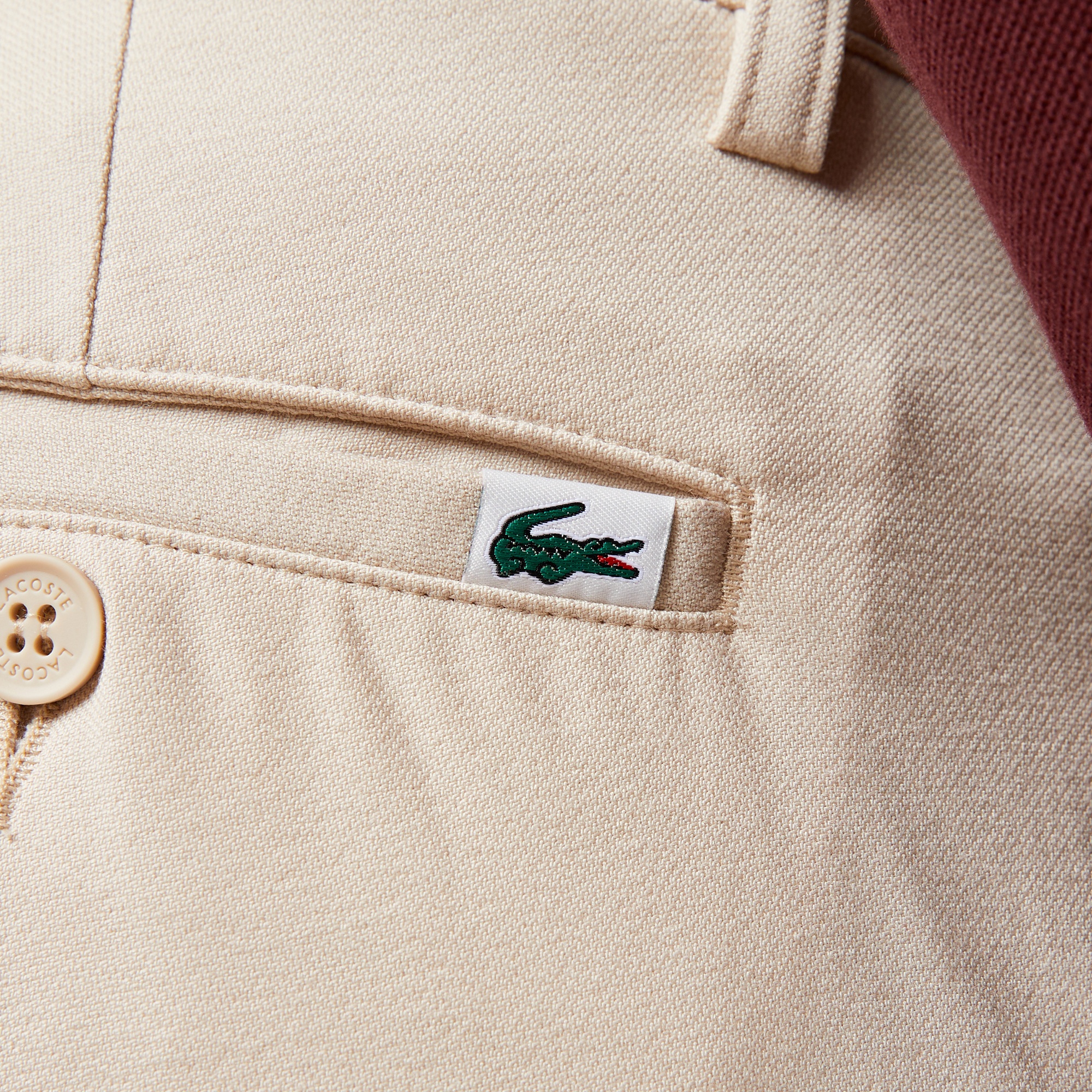 Lacoste Erkek Slim Fit Chino Krem Pantolon