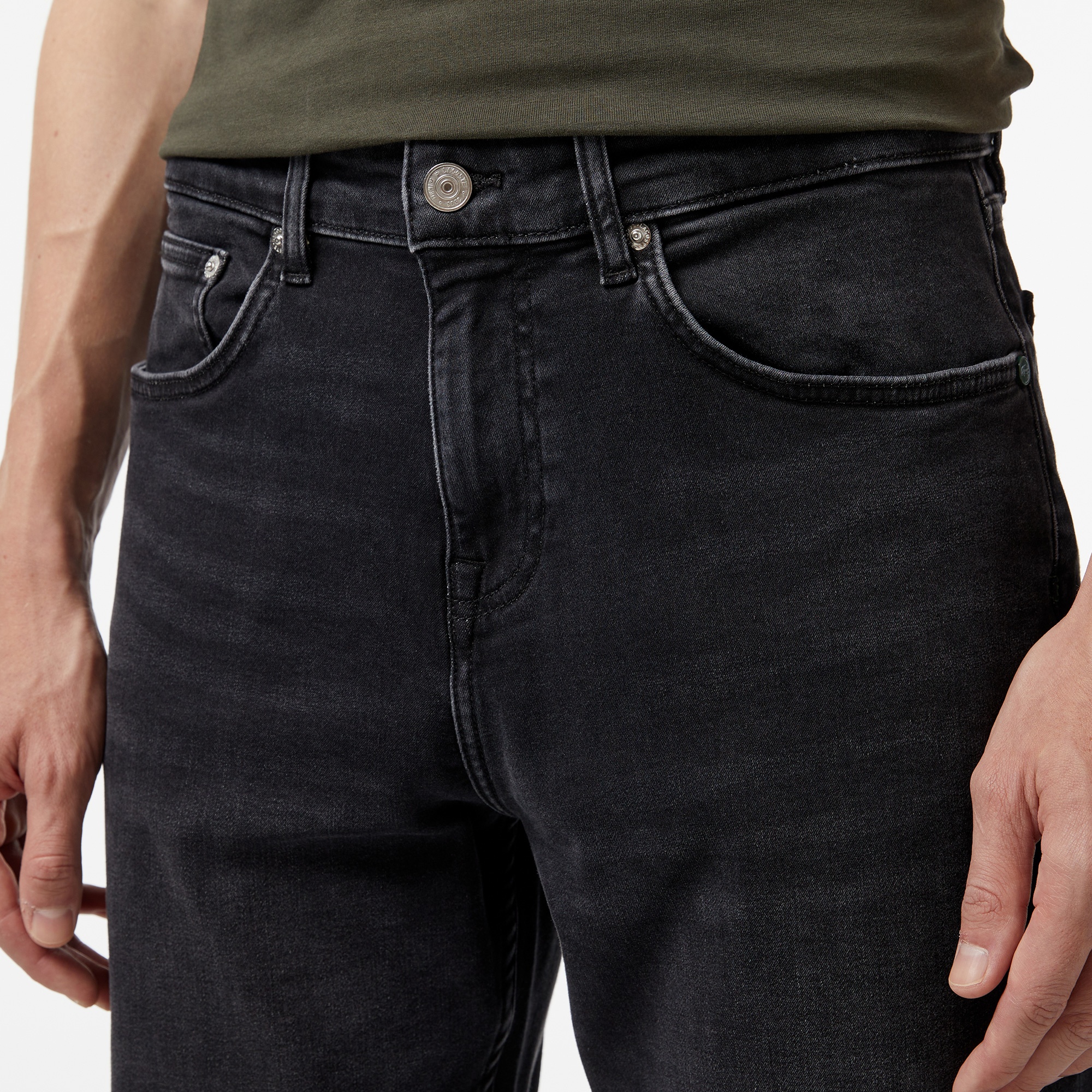 Lacoste Erkek Regular Fit Denim Gri Pantolon