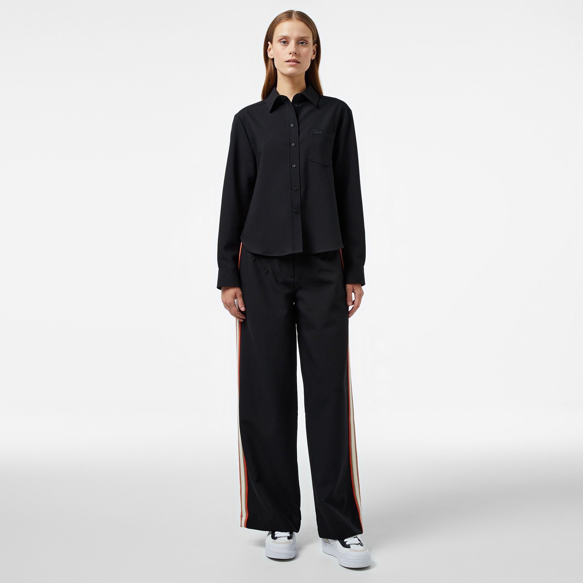 Lacoste Kadın Regular Fit Siyah Pantolon