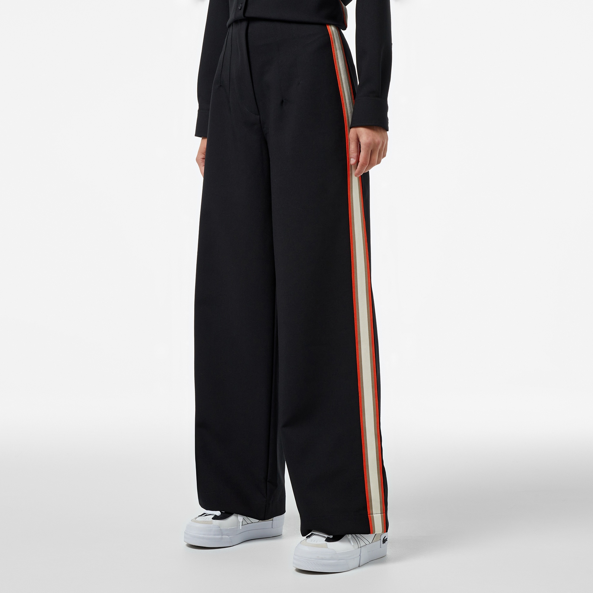 Lacoste Kadın Regular Fit Siyah Pantolon