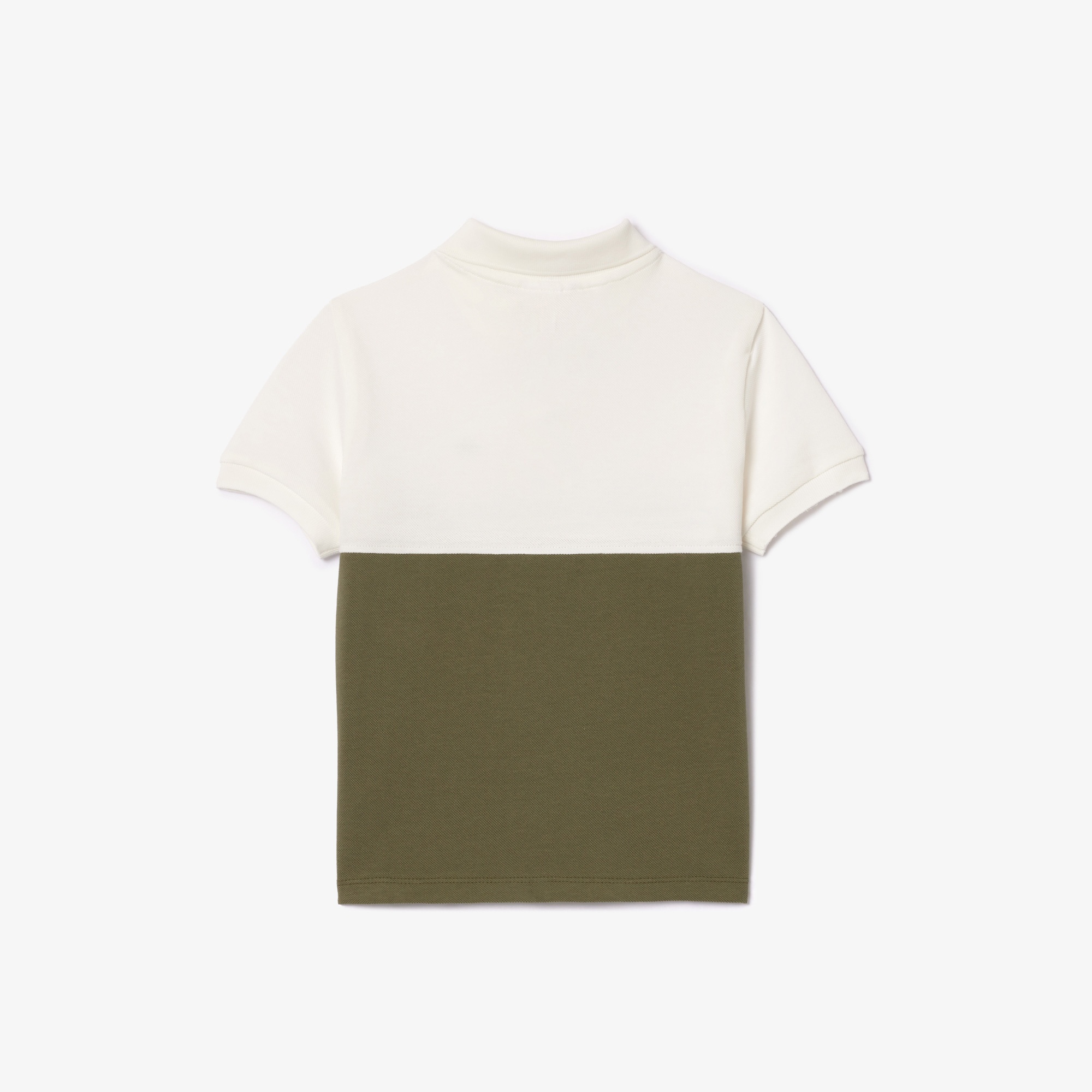 Lacoste Çocuk Renk Bloklu Beyaz Polo