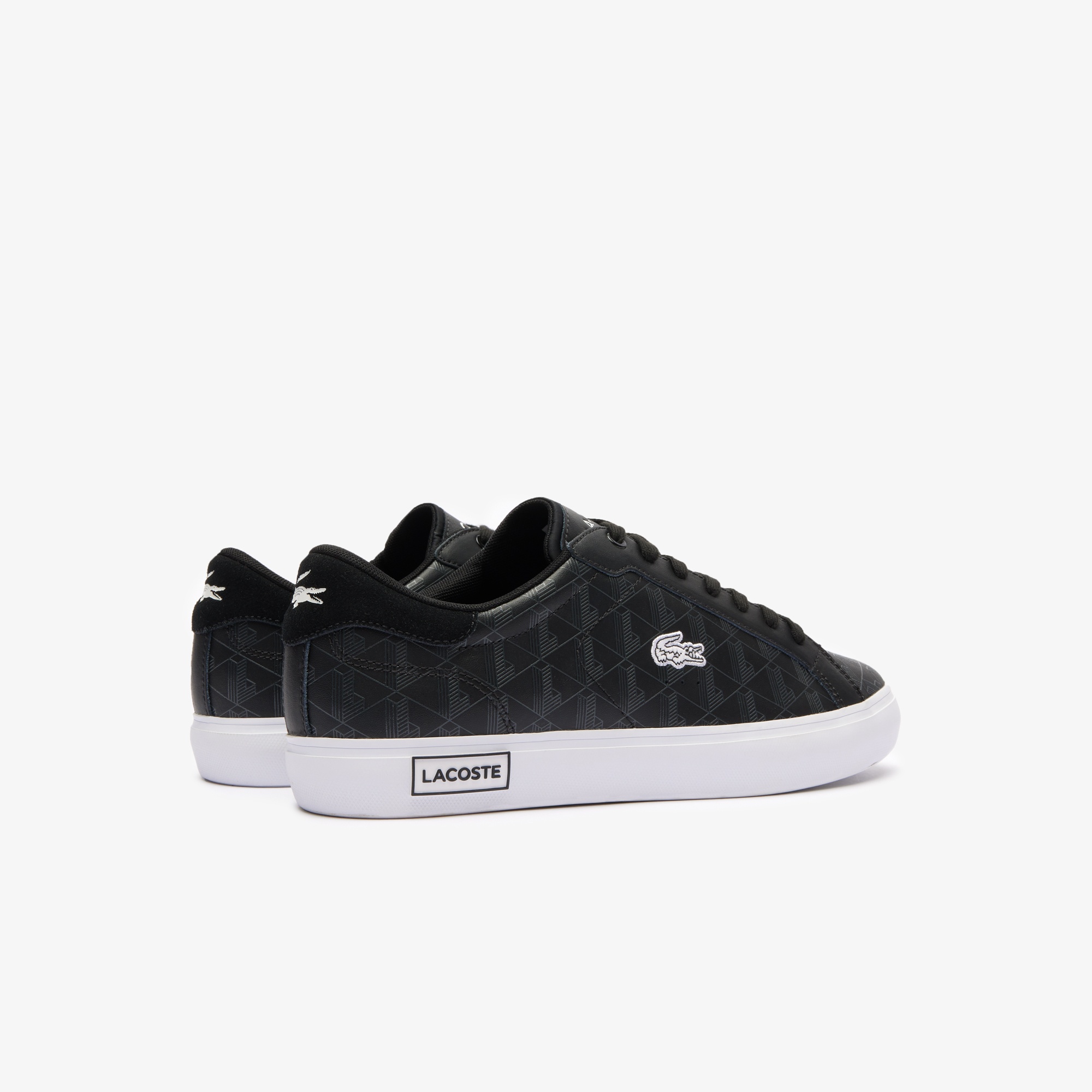 Lacoste Powercourt Erkek Monogram Siyah Sneaker