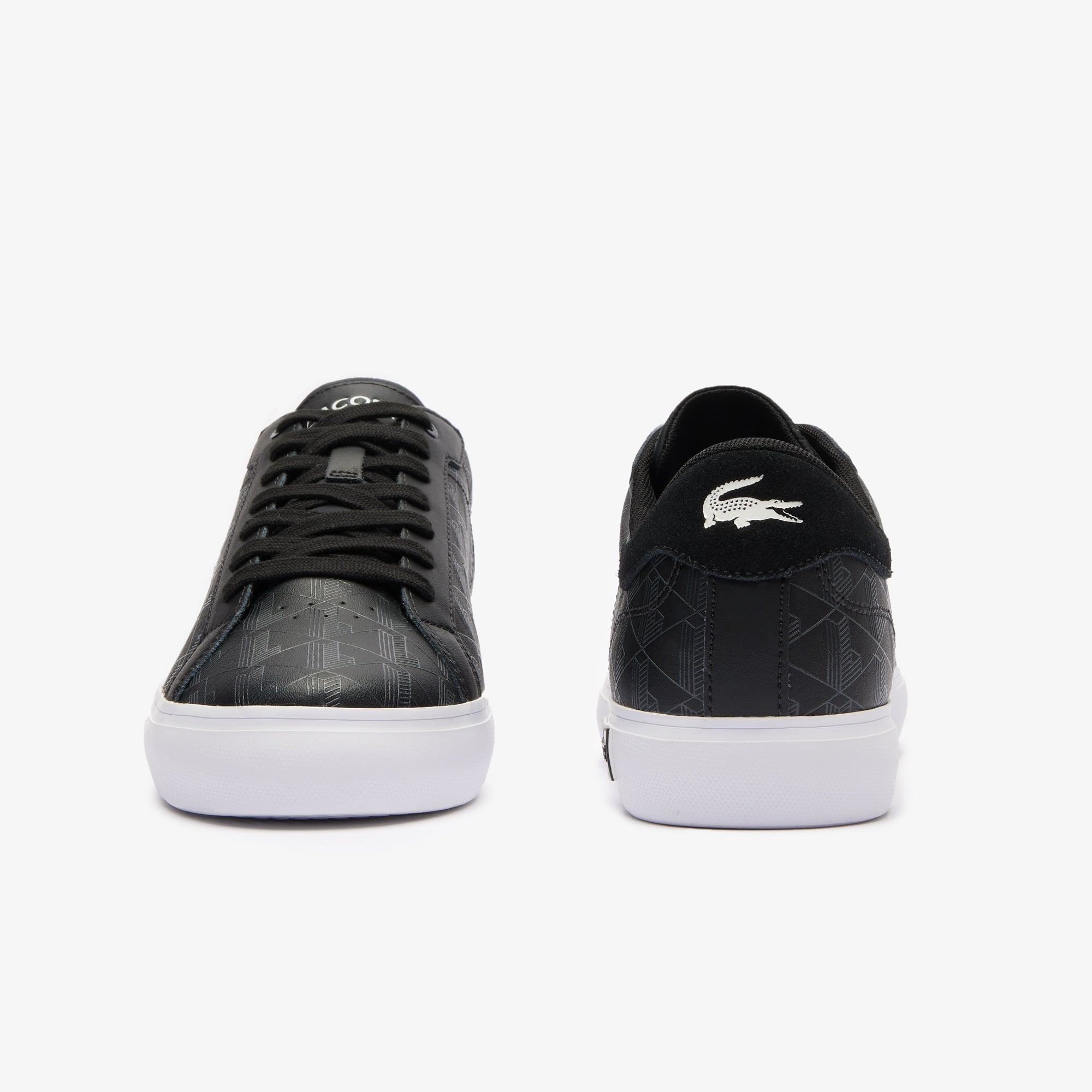 Lacoste Powercourt Erkek Monogram Siyah Sneaker
