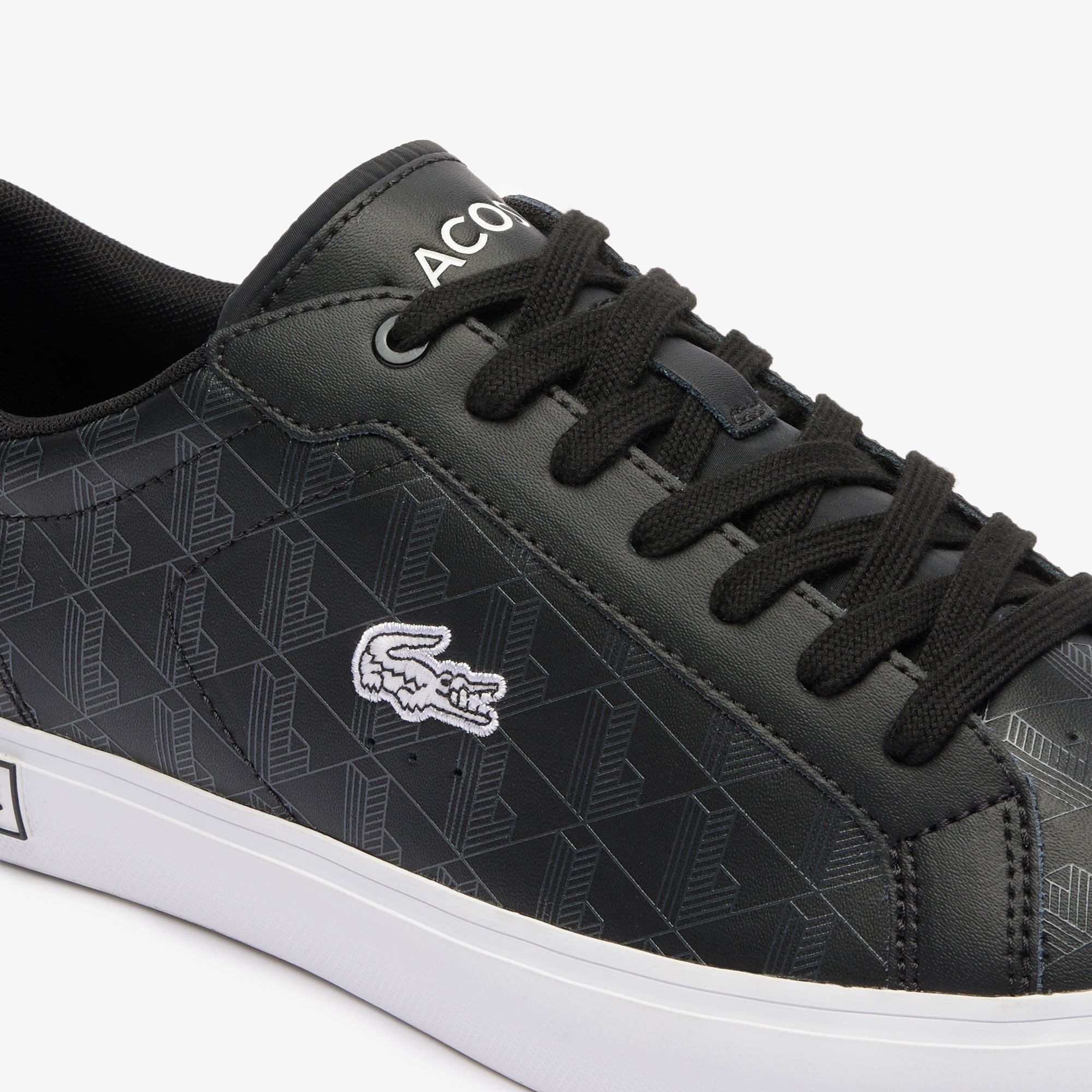 Lacoste Powercourt Erkek Monogram Siyah Sneaker