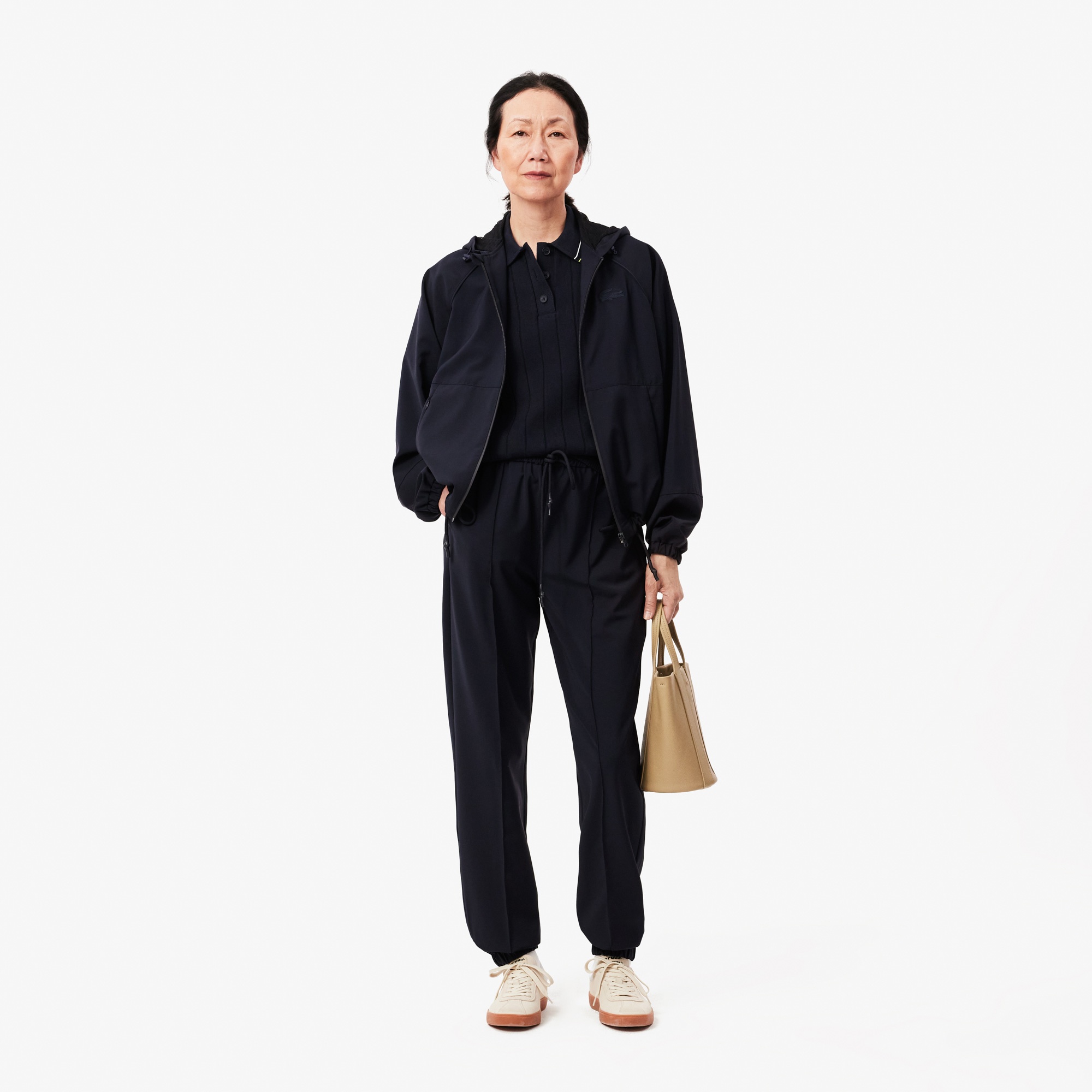 Lacoste Kadın Oversize Fit Lacivert Pantolon