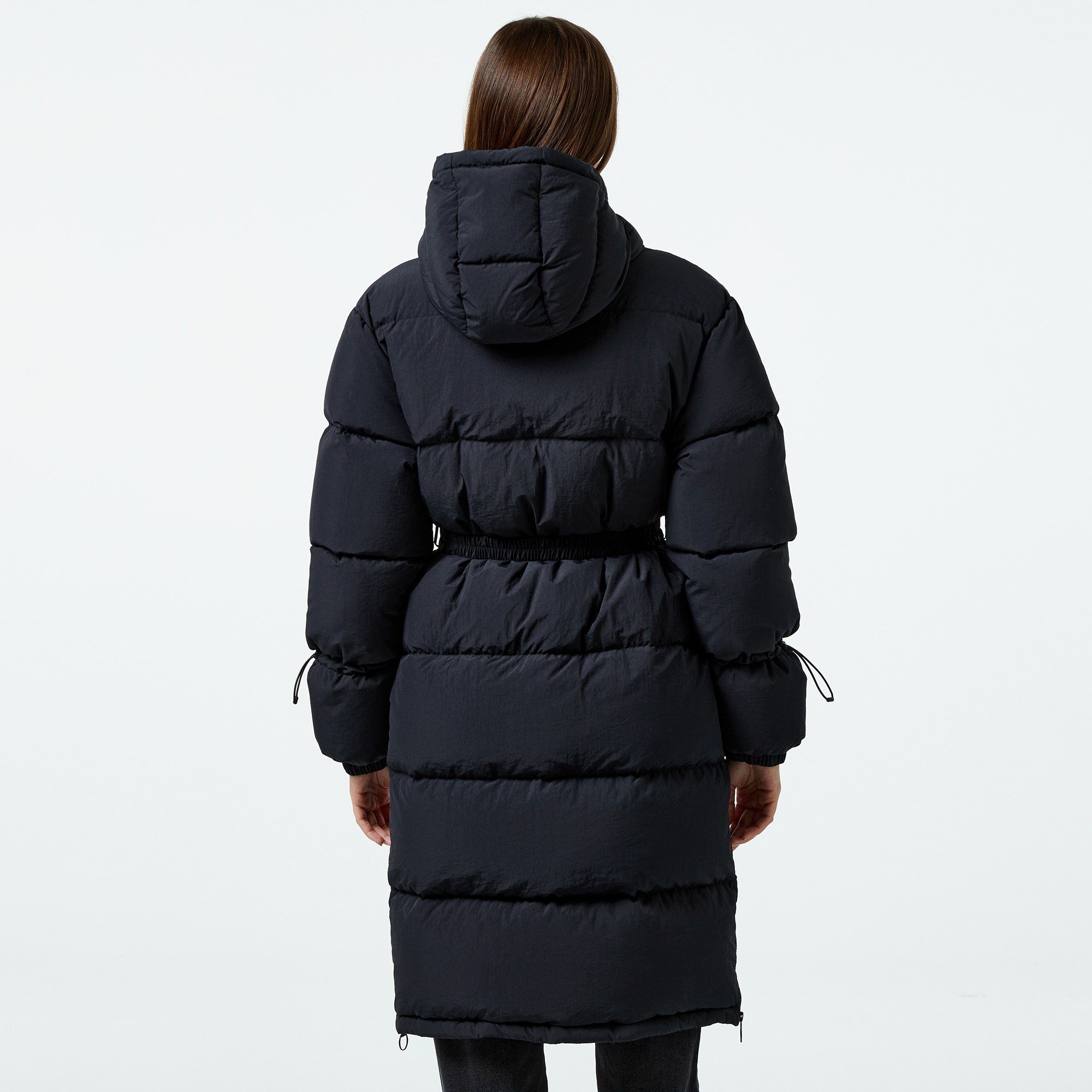 Lacoste Kadın Kapüşonlu Siyah Mont