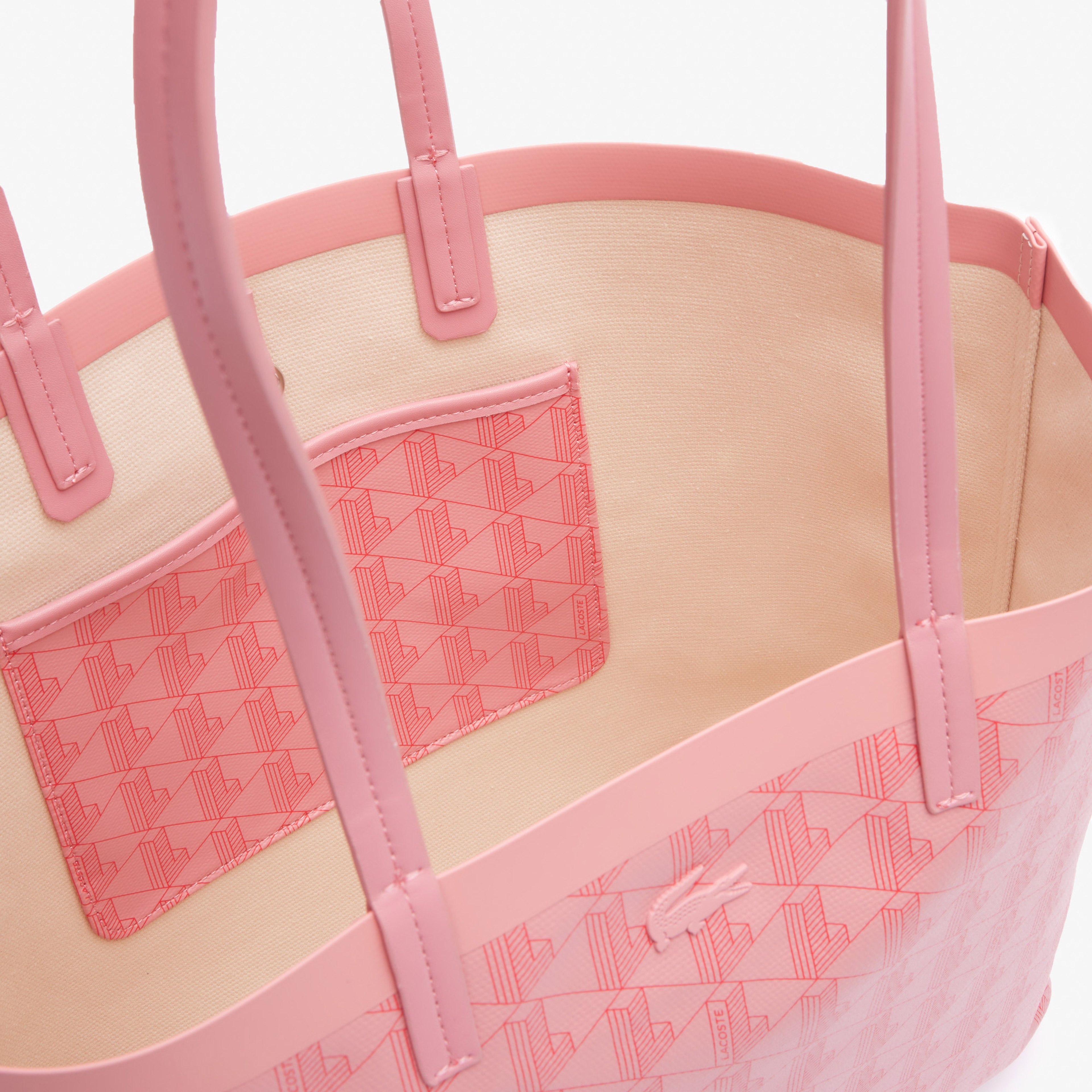 Zely Canvas Kadın Monogram Pembe Omuz Çantası