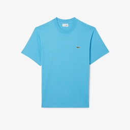 Lacoste Erkek Classic Fit Bisiklet Yaka Mavi T-Shirt Mavi