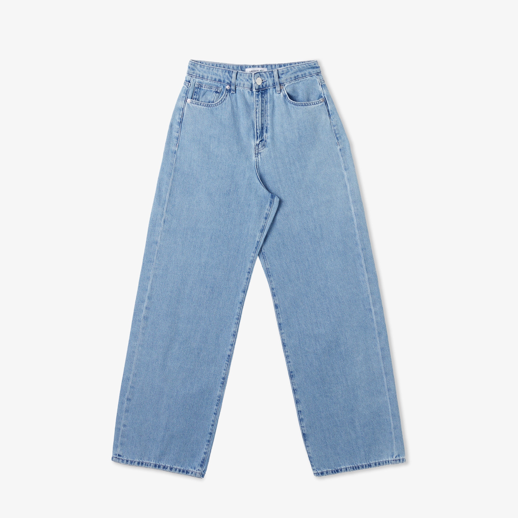 Lacoste Kadın Loose Fit Mavi Jean Pantolon