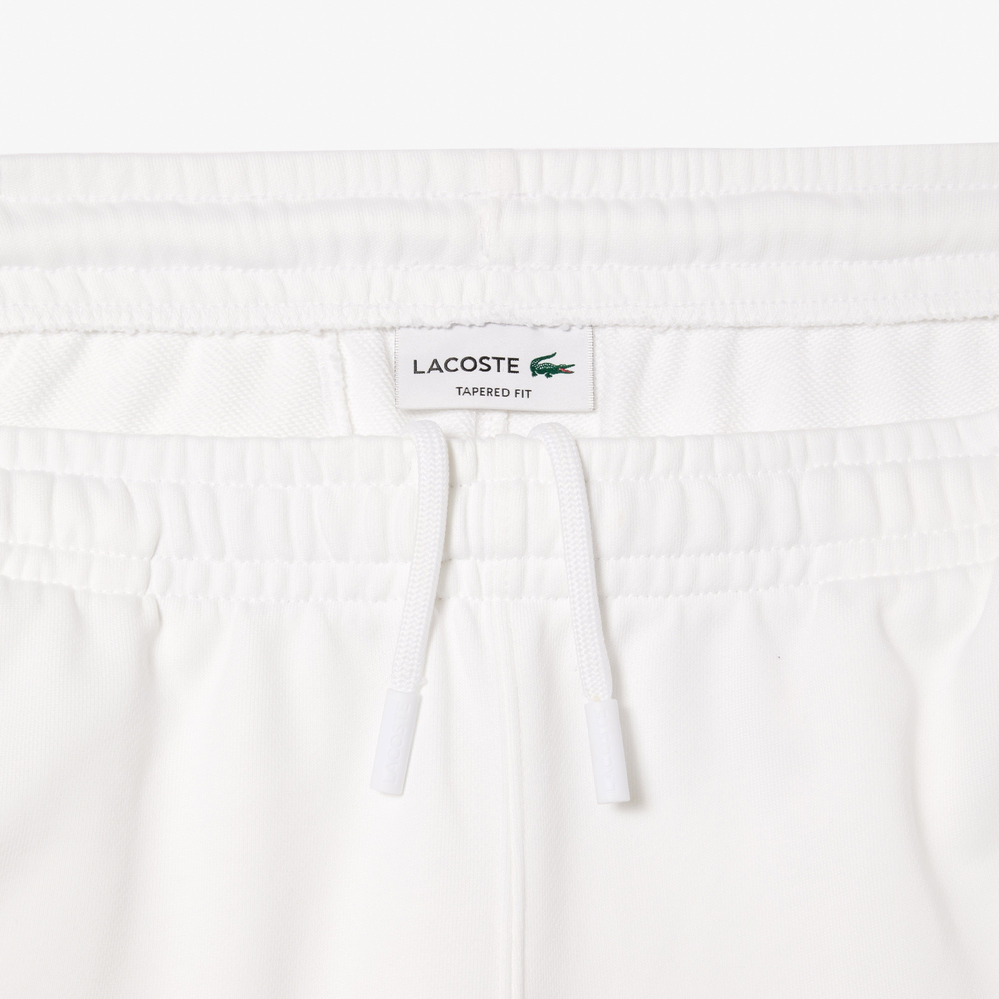 Lacoste Unisex Tapered Fit Baskılı Beyaz Eşofman Altı