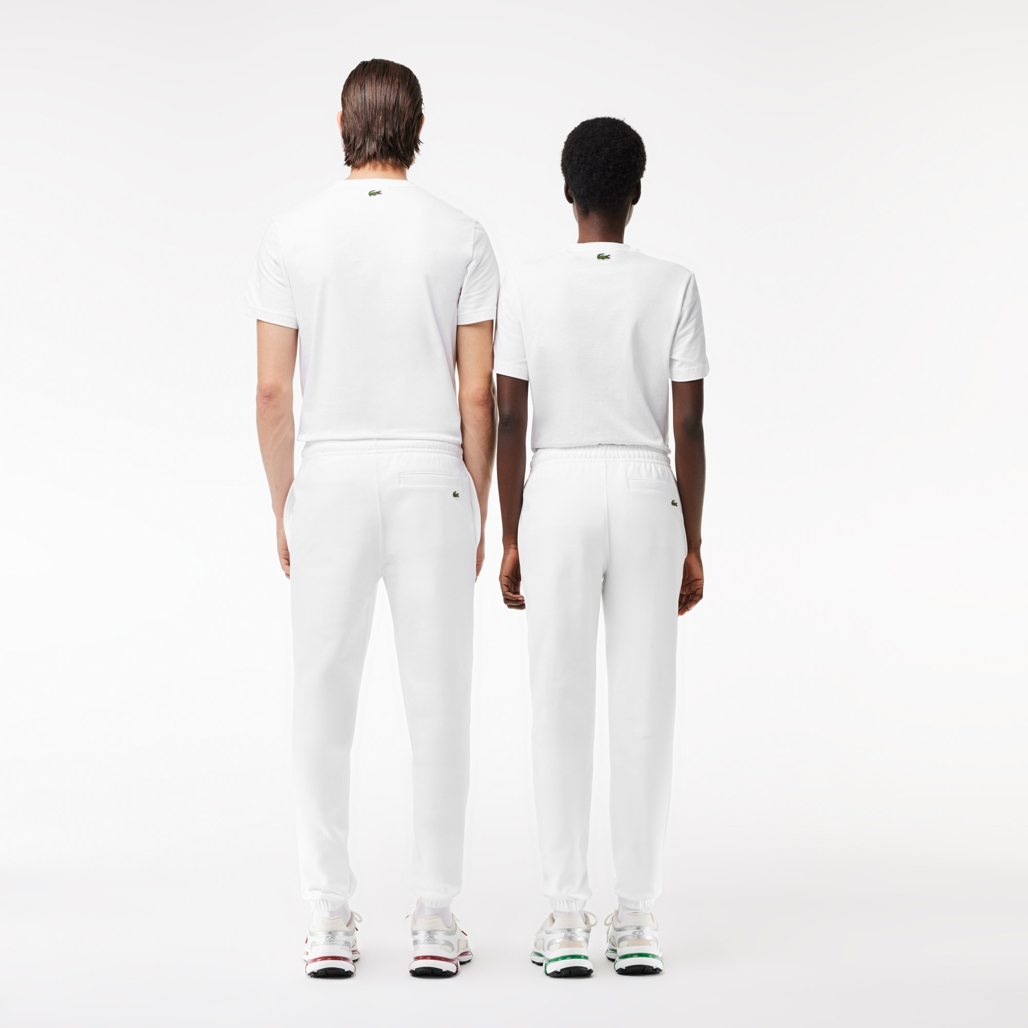 Lacoste Unisex Tapered Fit Baskılı Beyaz Eşofman Altı