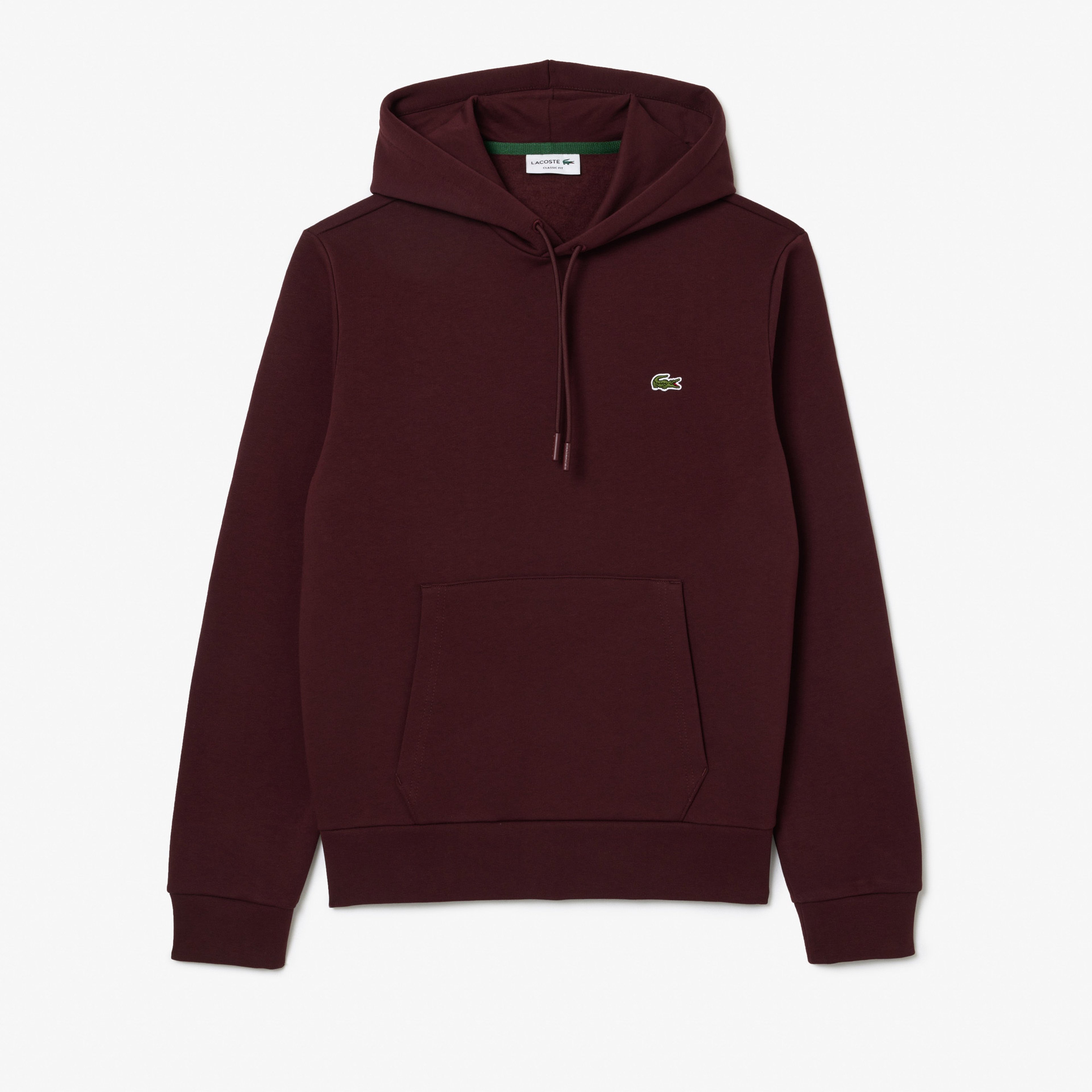 Erkek Classic Fit Kapüşonlu Bordo Sweatshirt