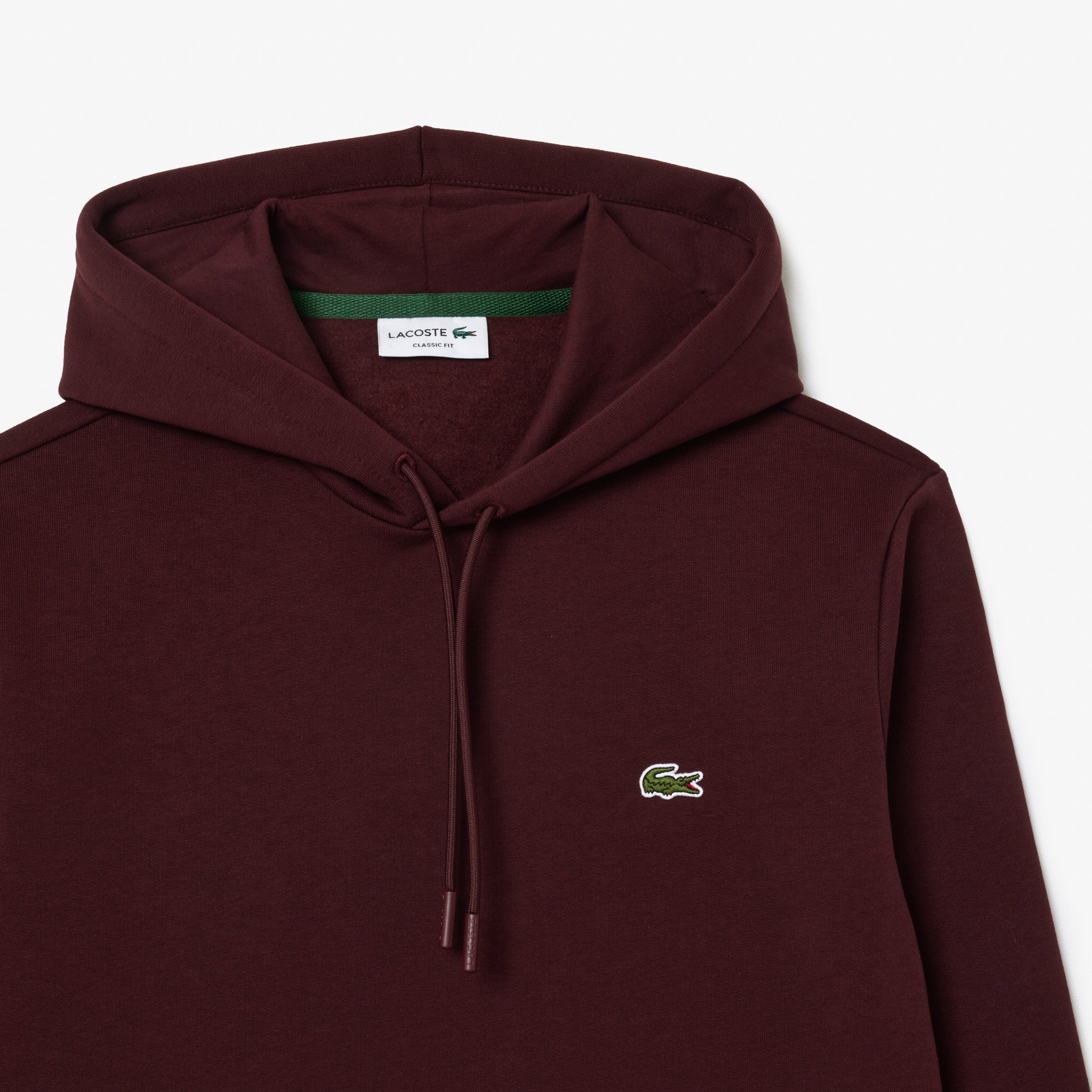 Erkek Classic Fit Kapüşonlu Bordo Sweatshirt