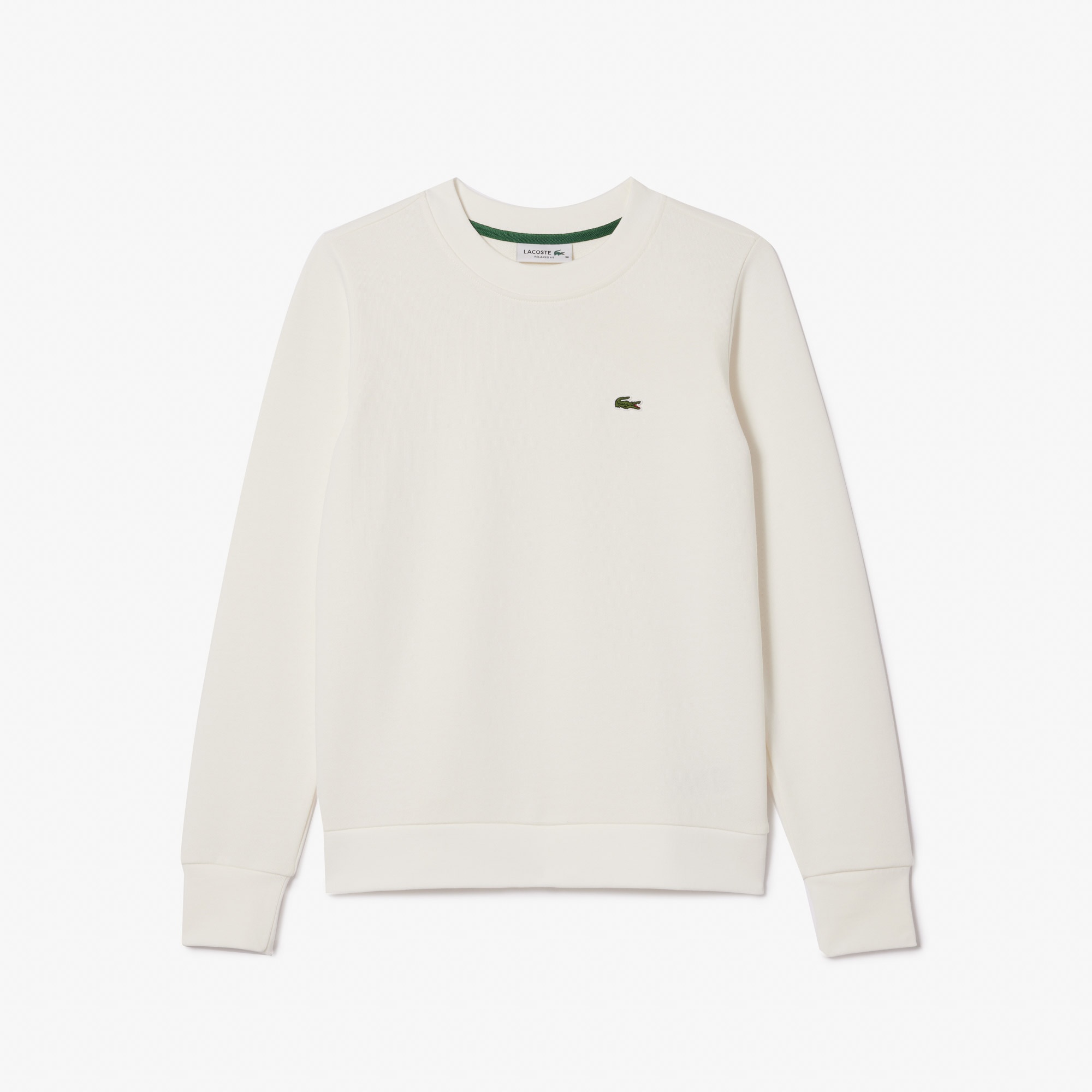 Lacoste Kadın Regular Fit Bisiklet Yaka Beyaz Sweatshirt