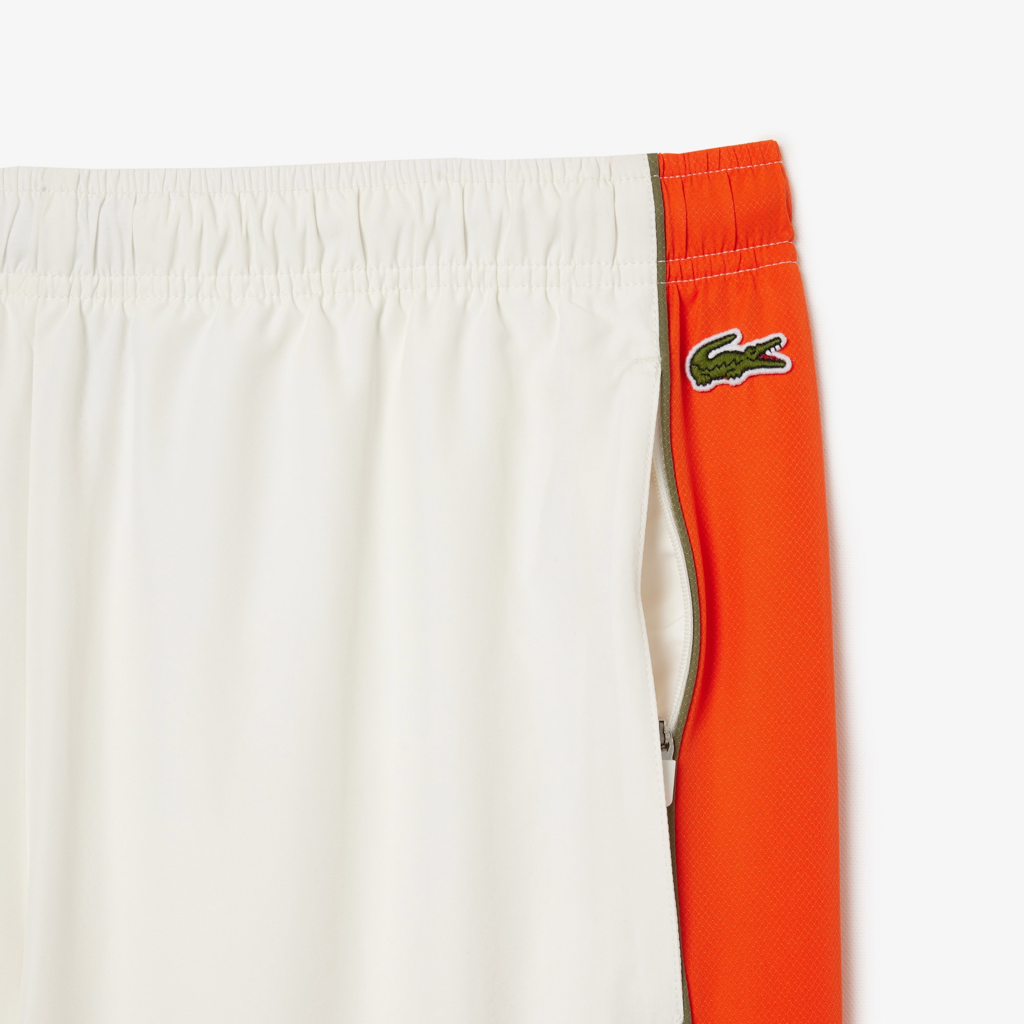 Lacoste Erkek Regular Fit Renk Bloklu Beyaz Eşofman Altı