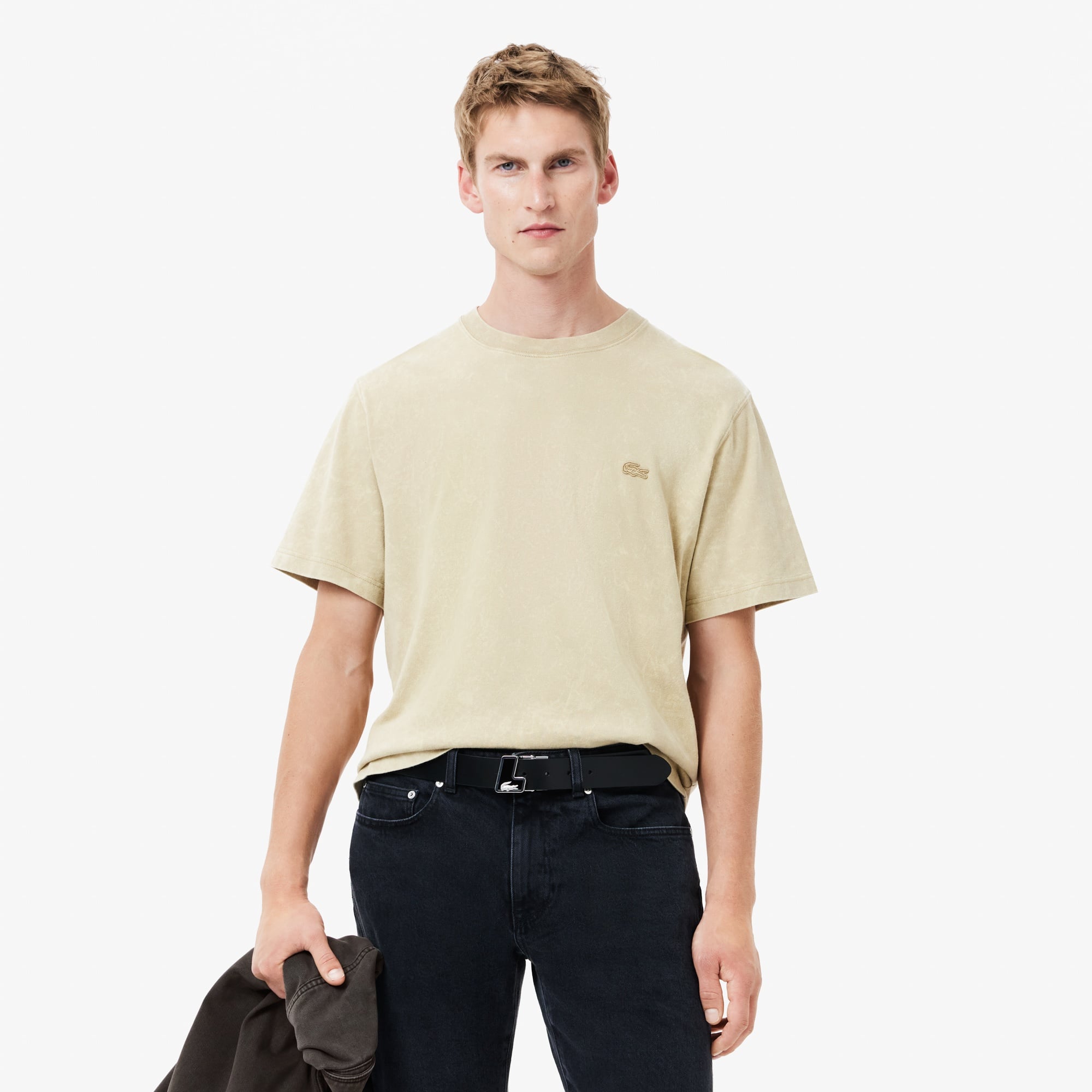 Erkek Oversize Fit Denim Gri Dış Gömlek