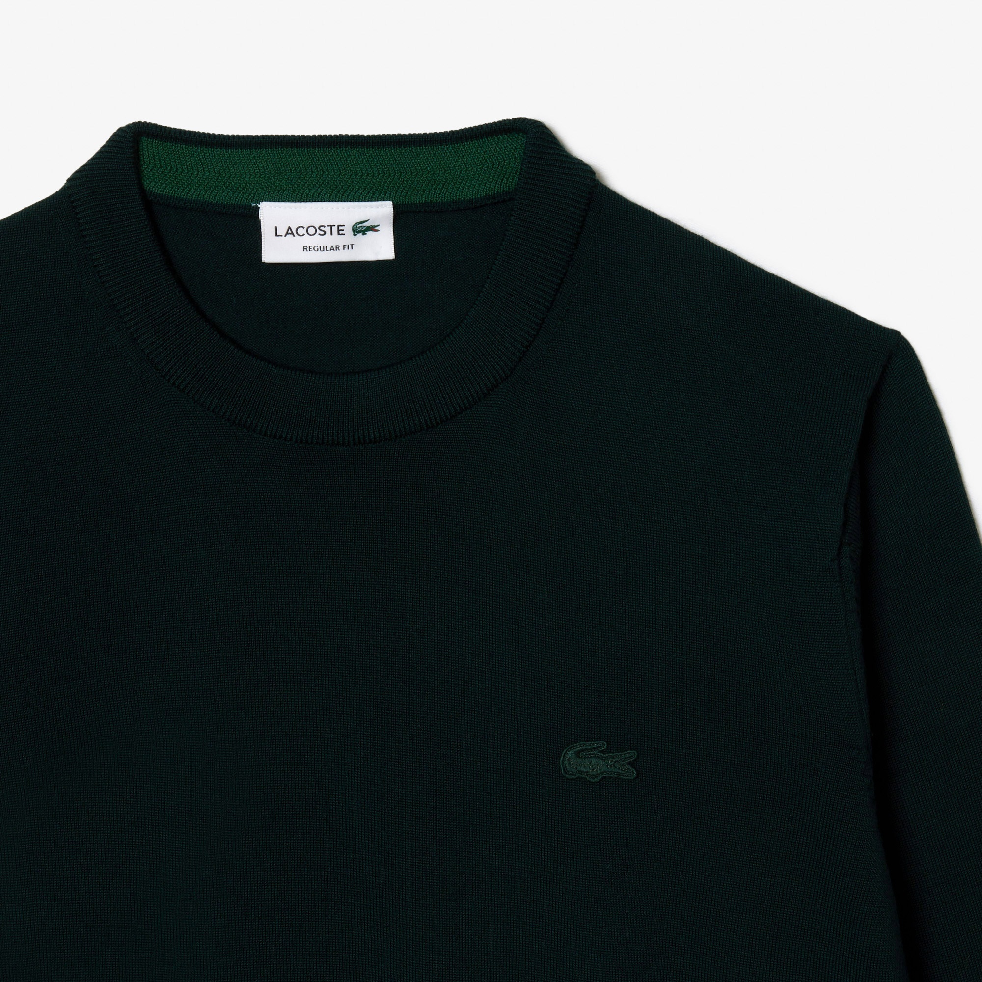 Lacoste Men's Crew Neck Merino Wool Sweater