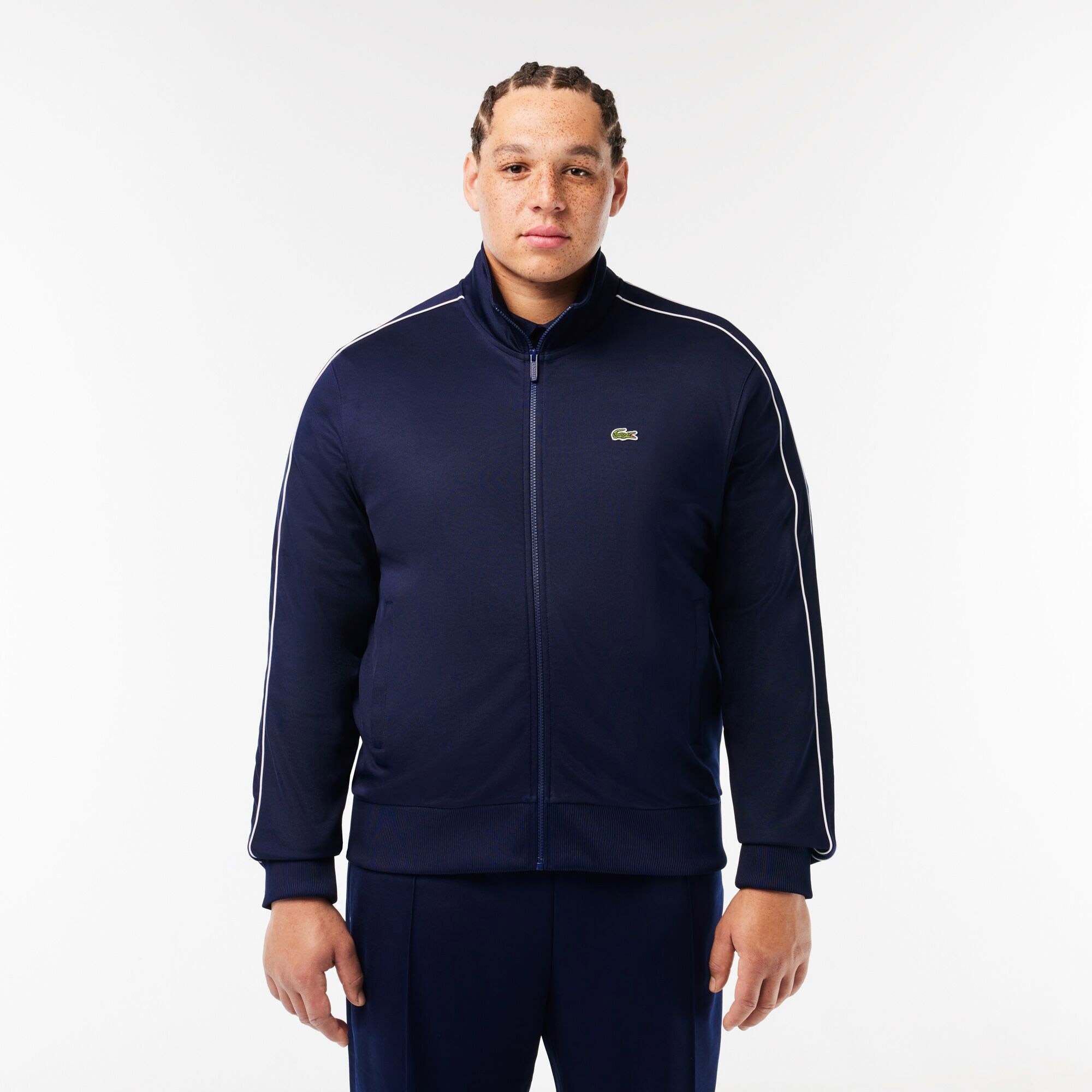 Lacoste Erkek Regular Fit Fermuarlı Lacivert Sweatshirt
