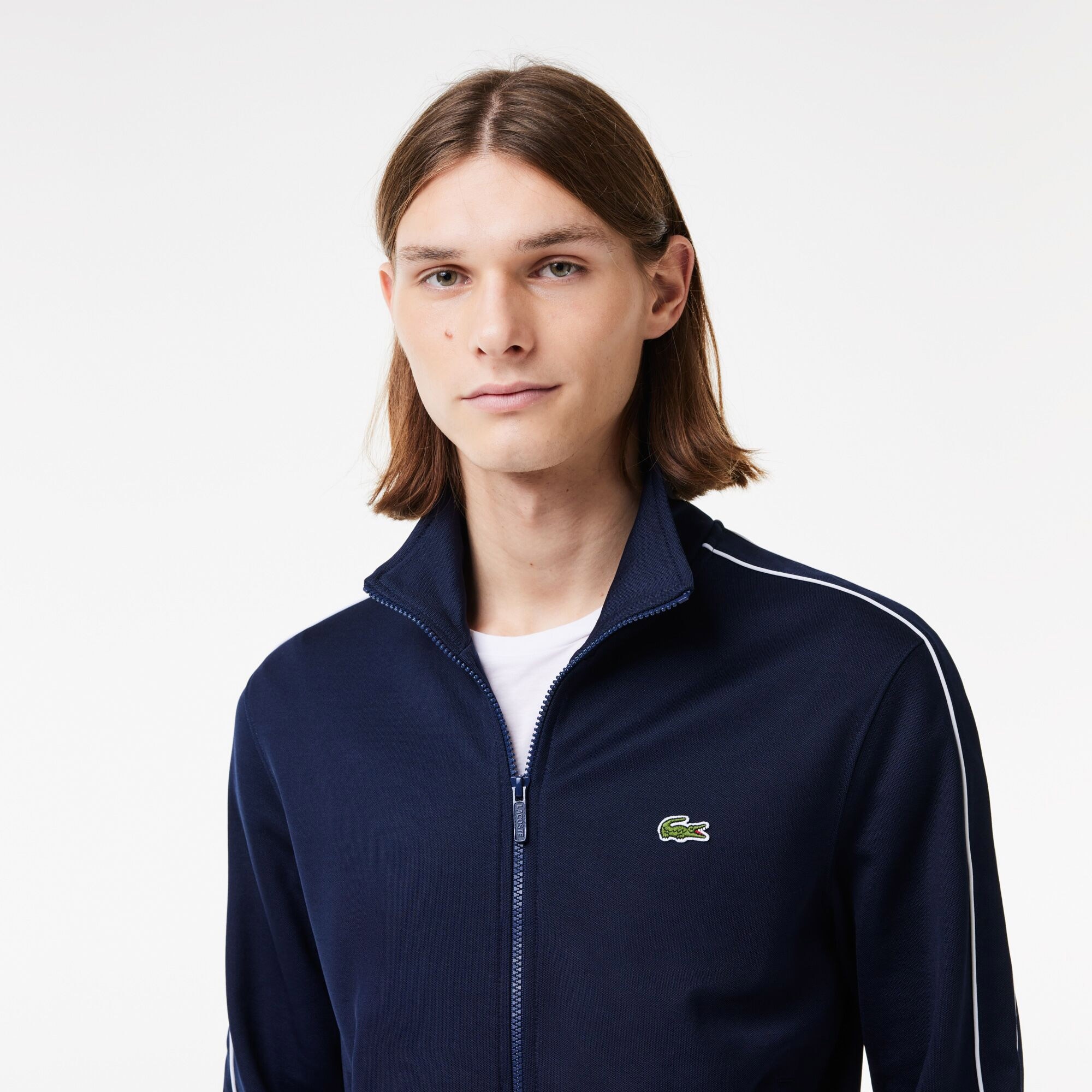 Lacoste Erkek Regular Fit Fermuarlı Lacivert Sweatshirt