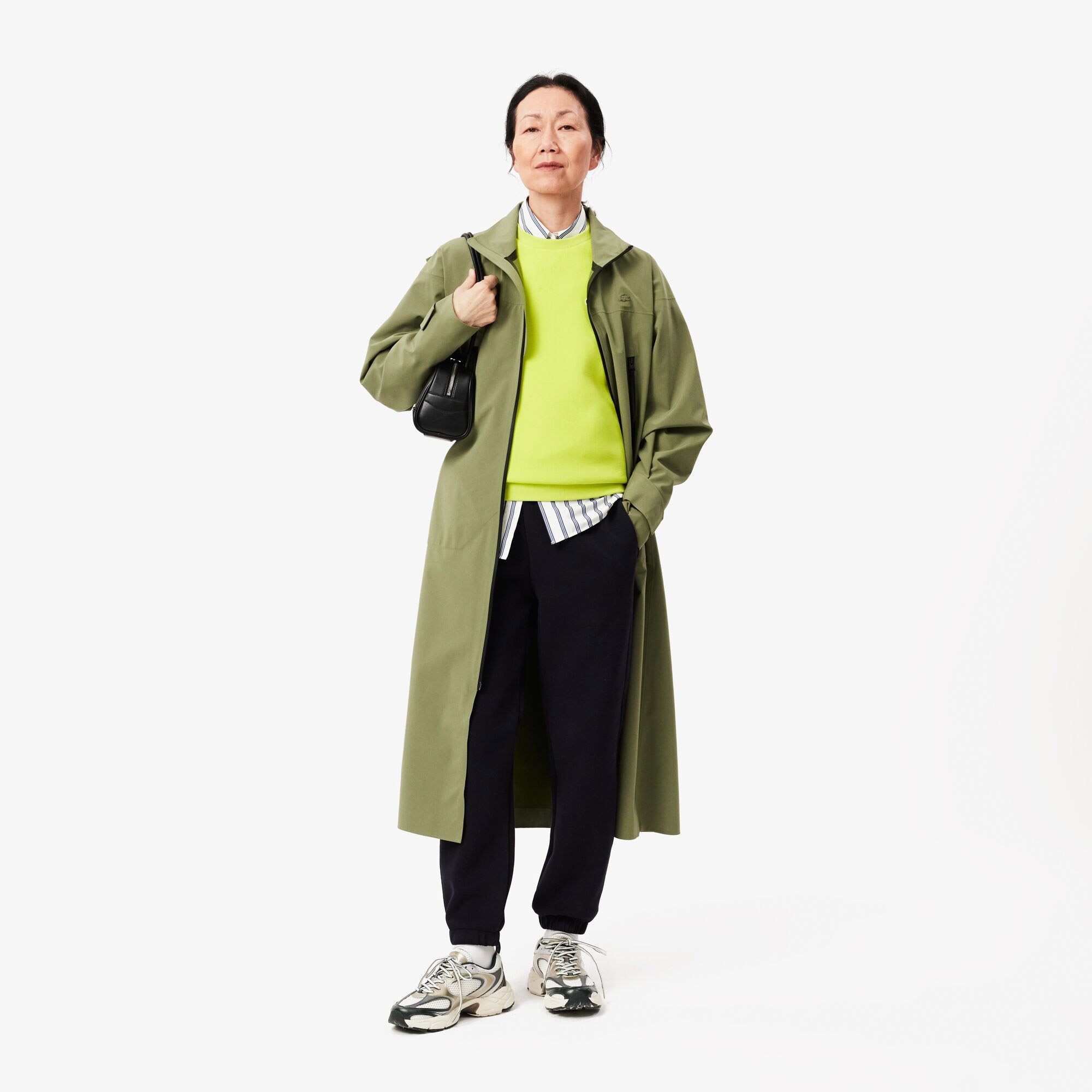 Lacoste Kadın Regular Fit Bisiklet Yaka Sarı Sweatshirt