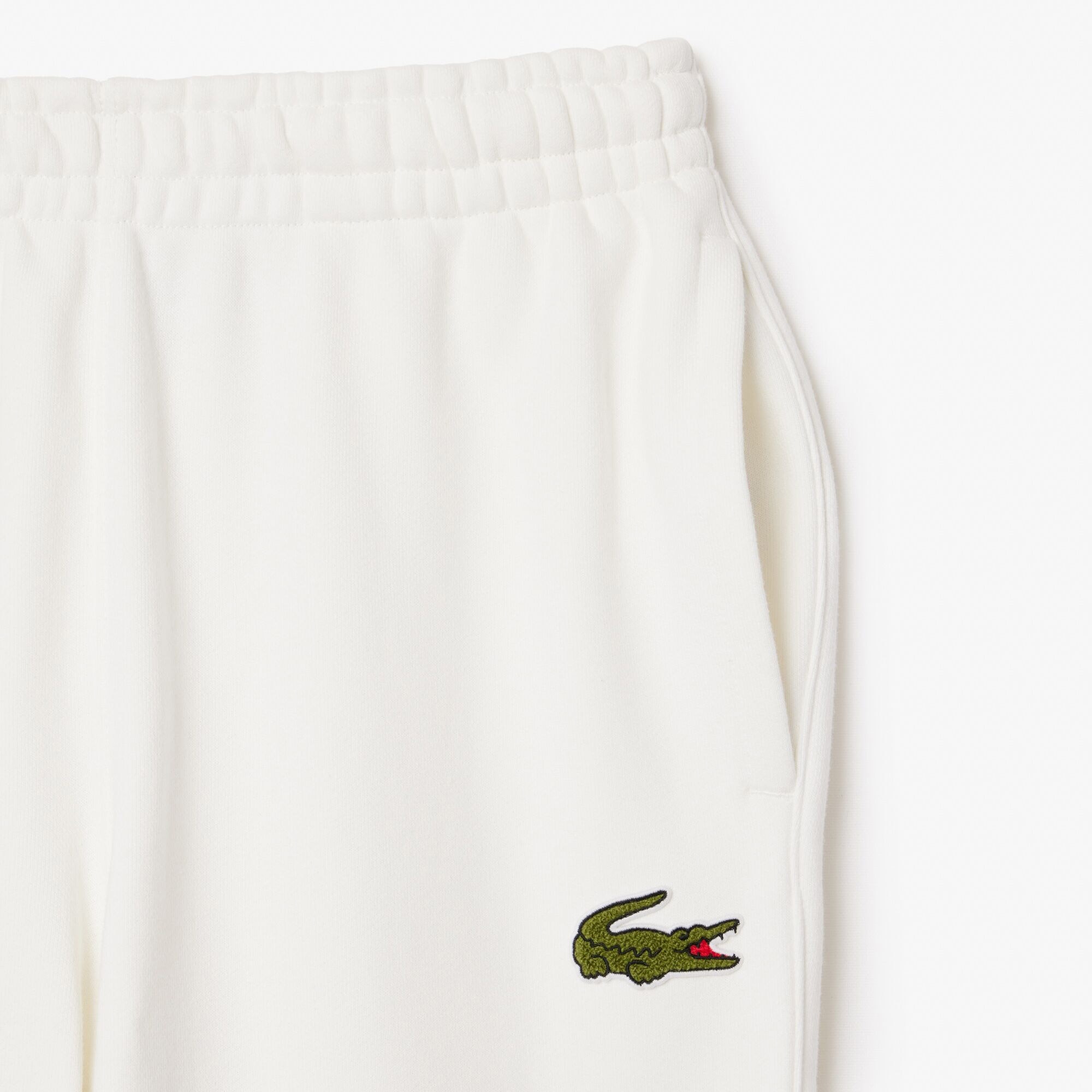 Lacoste Unisex Relaxed Fit Organik Pamuk Beyaz Eşofman Altı